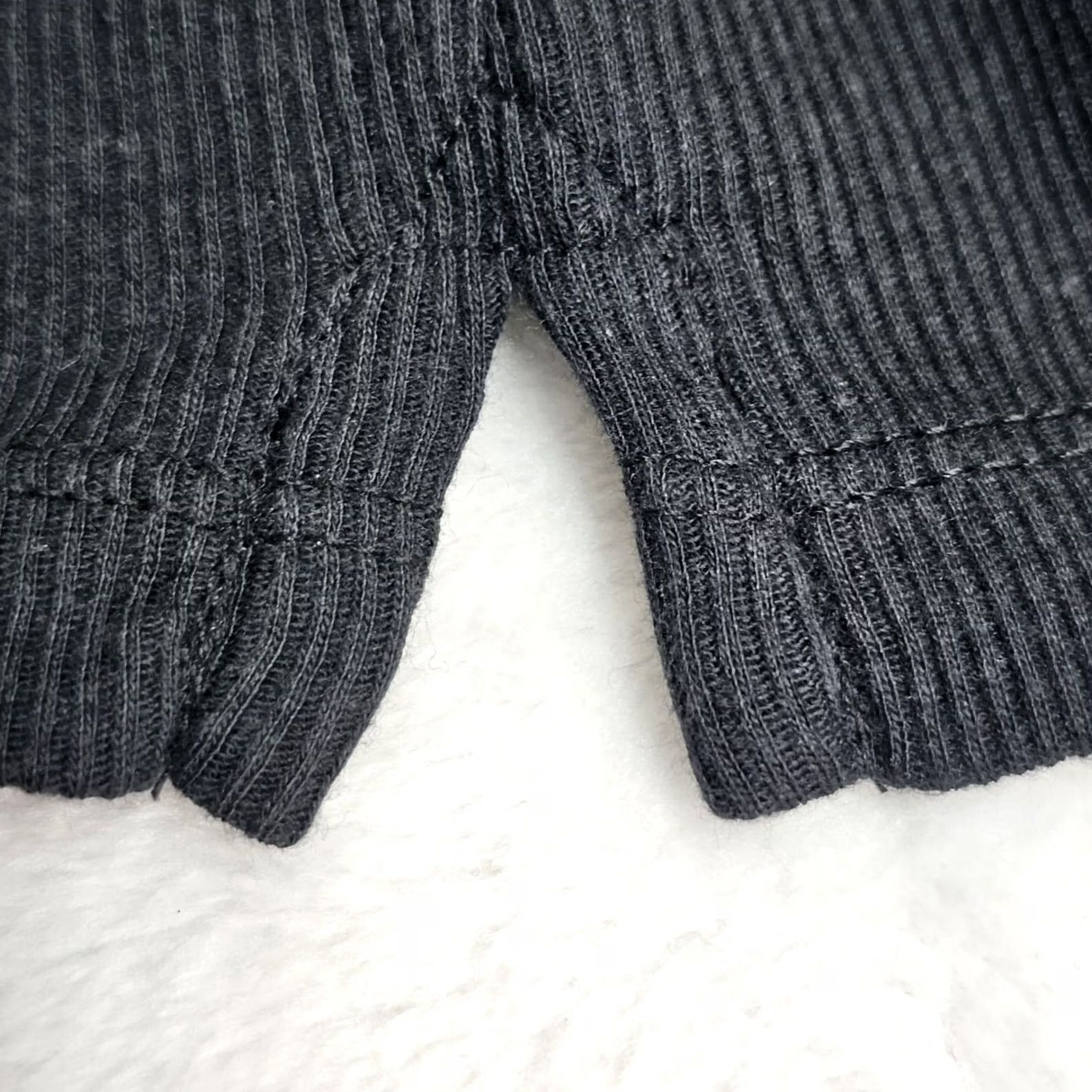 J.Crew J.Crew Womens Black Ribbed Polo Shirt Large Pullover Cotton Stretch New BA415 Size L / US 10 / IT 46 - 5 Thumbnail