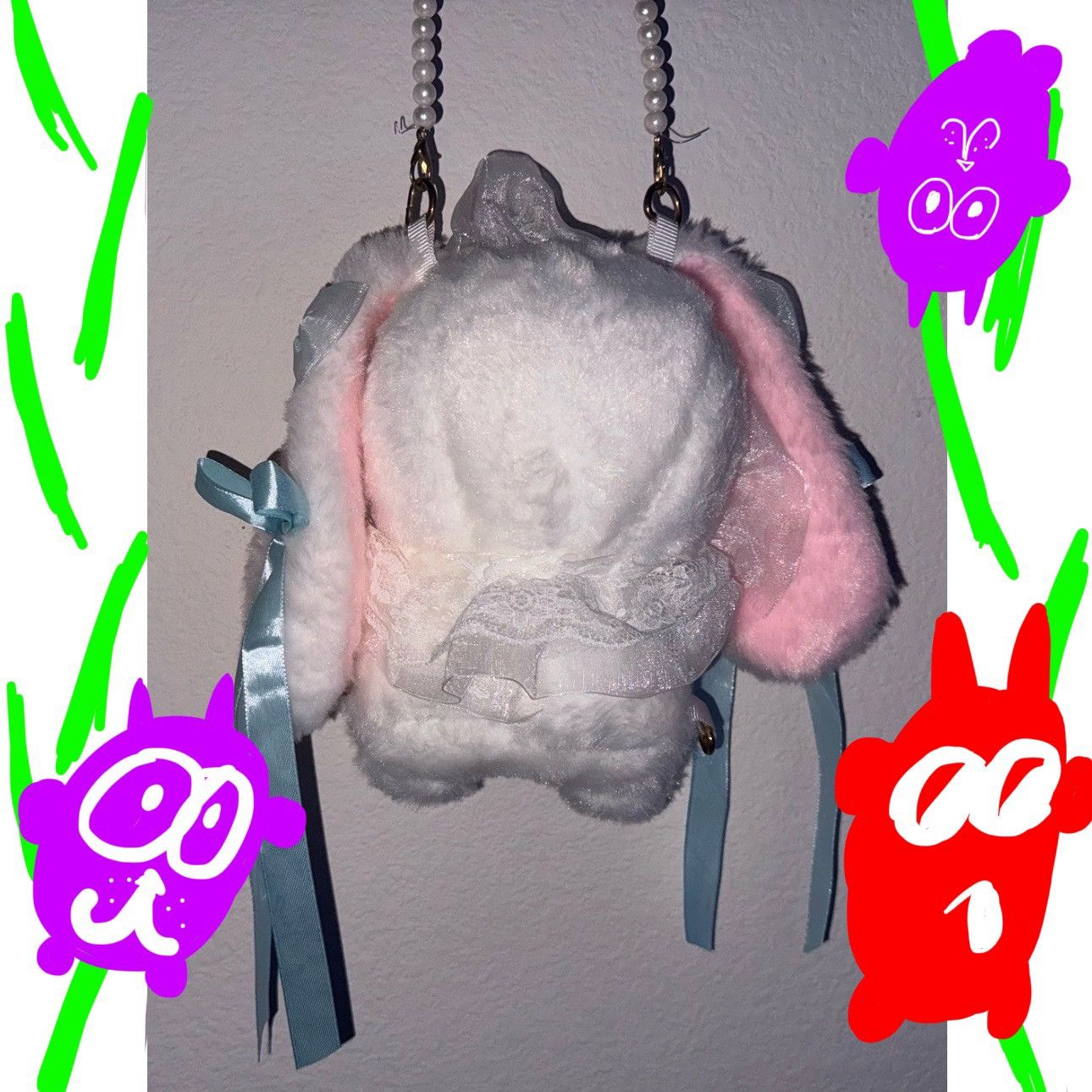 Other × Vintage Bunny Bag Y2K Womens Accessory Pearl Shoulder Bag Fairy Size ONE SIZE - 5 Thumbnail
