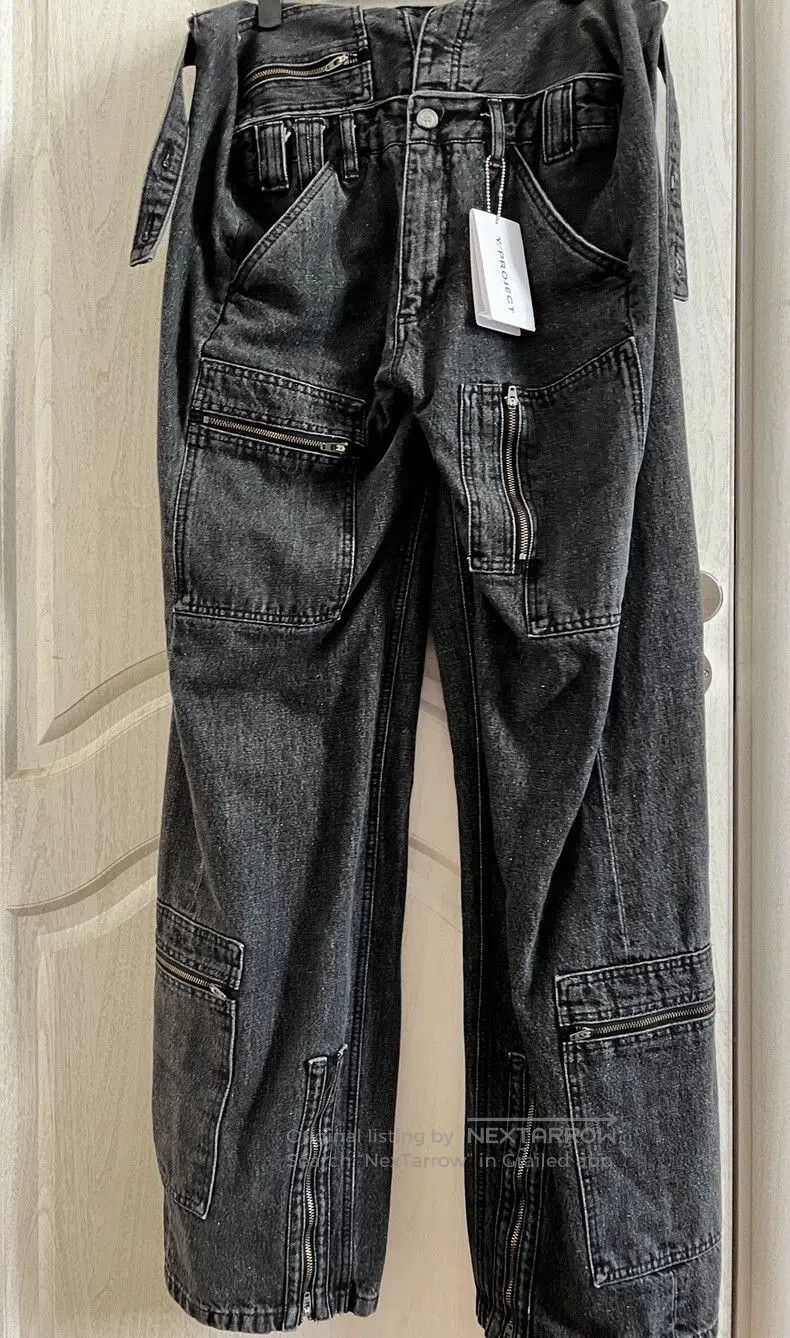 Yohji Yamamoto Y Project Double Waist Black Jeans XS. Size US 26 / EU 42 - 1 Thumbnail