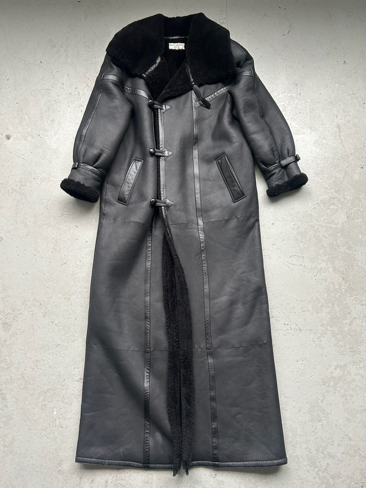 Saint Laurent Paris Saint Laurent Paris Lambskin Long Duffle Coat Size US M / EU 48-50 / 2 - 1 Thumbnail
