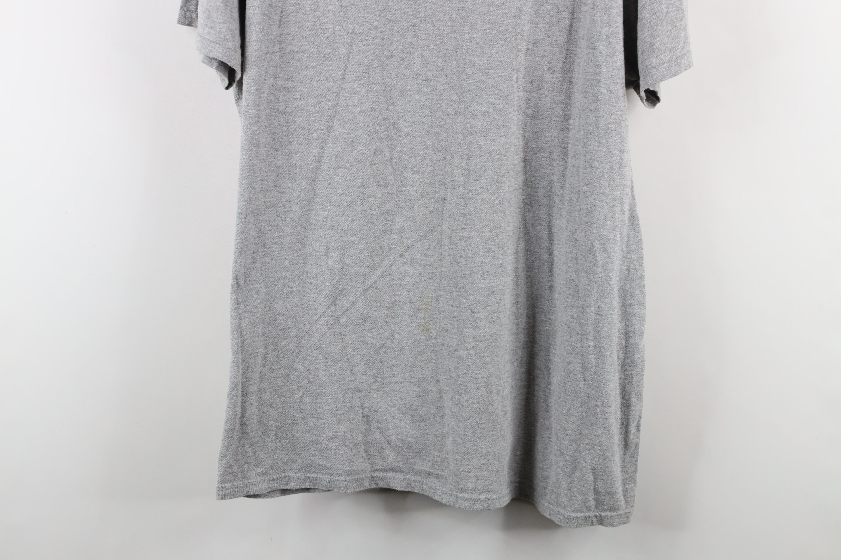 Vintage Vintage 90s Y2K Streetwear Blank Short Sleeve T-Shirt Gray Size US XL / EU 56 / 4 - 3 Thumbnail