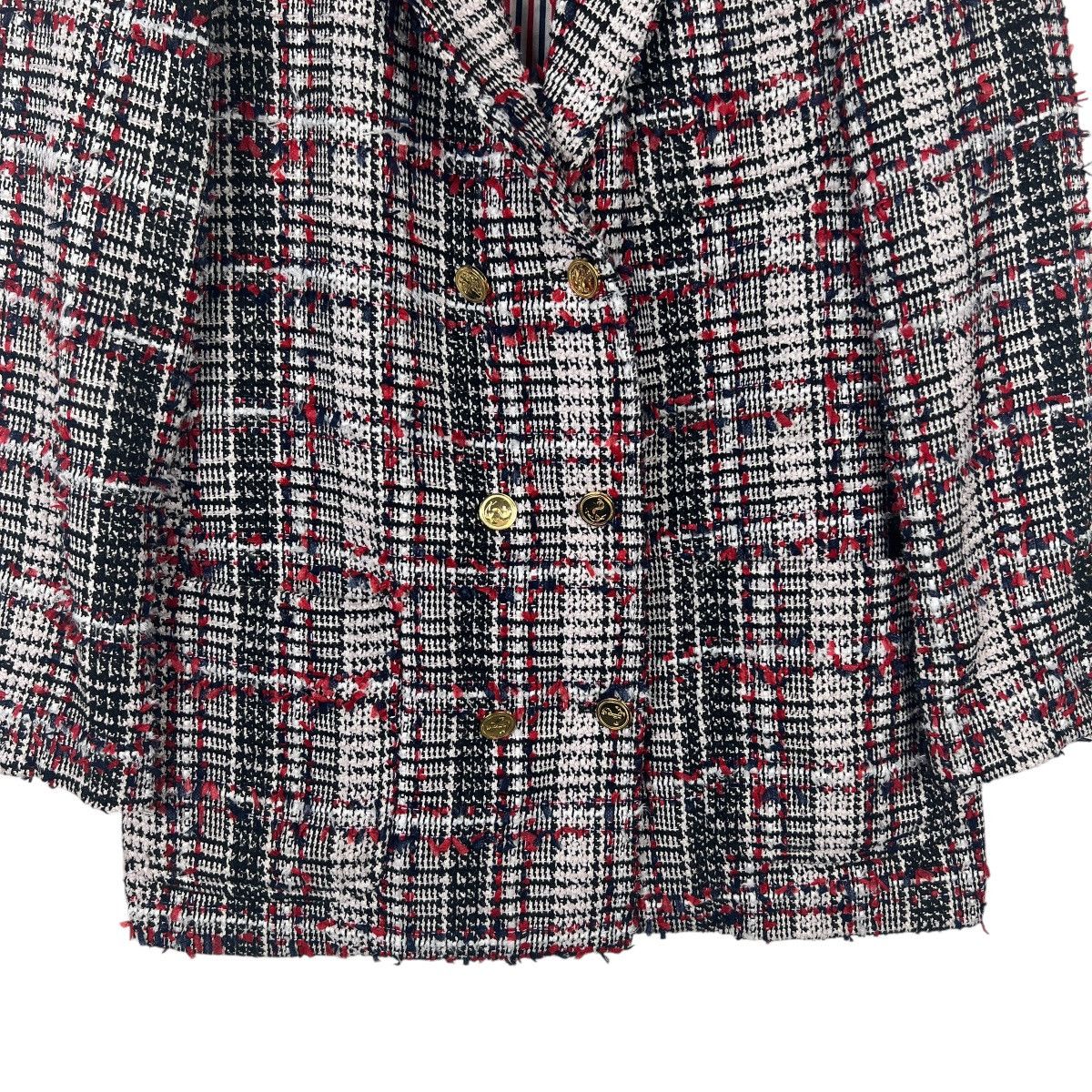 Thom Browne Thom Browne Red Prince of Wales Tweed Sack Blazer Size 36 Size US S / EU 44-46 / 1 - 8 Thumbnail