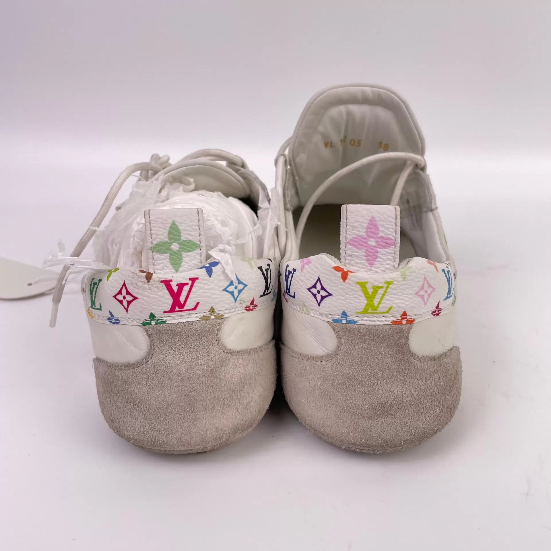 Louis Vuitton LV x Murakami Women's White Tricolor Shoes Size 38 Size US 7.5 / IT 37.5 - 6 Thumbnail