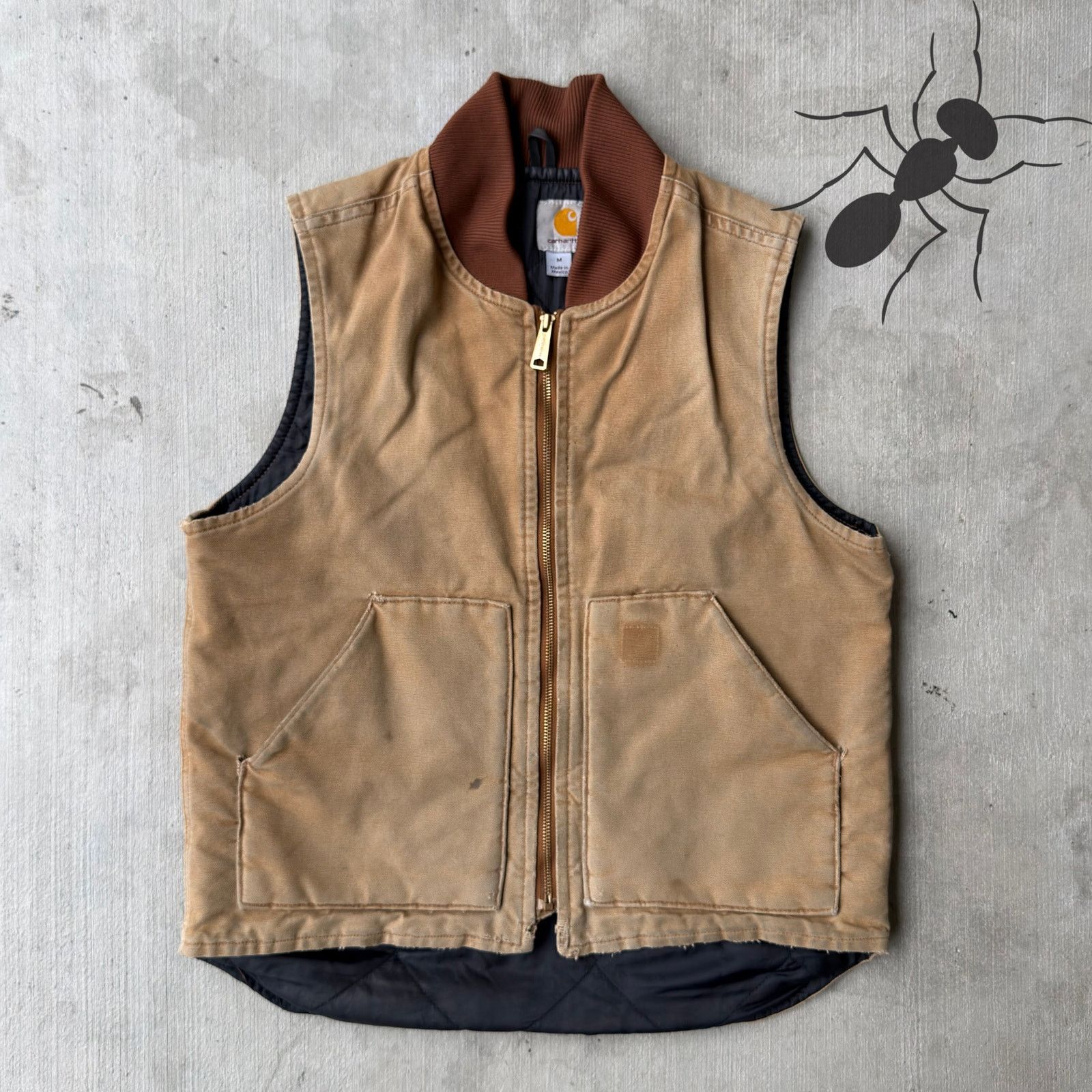 Carhartt × Vintage Carhartt V02 brown work wear vest Size US M / EU 48-50 / 2 - 1 Thumbnail