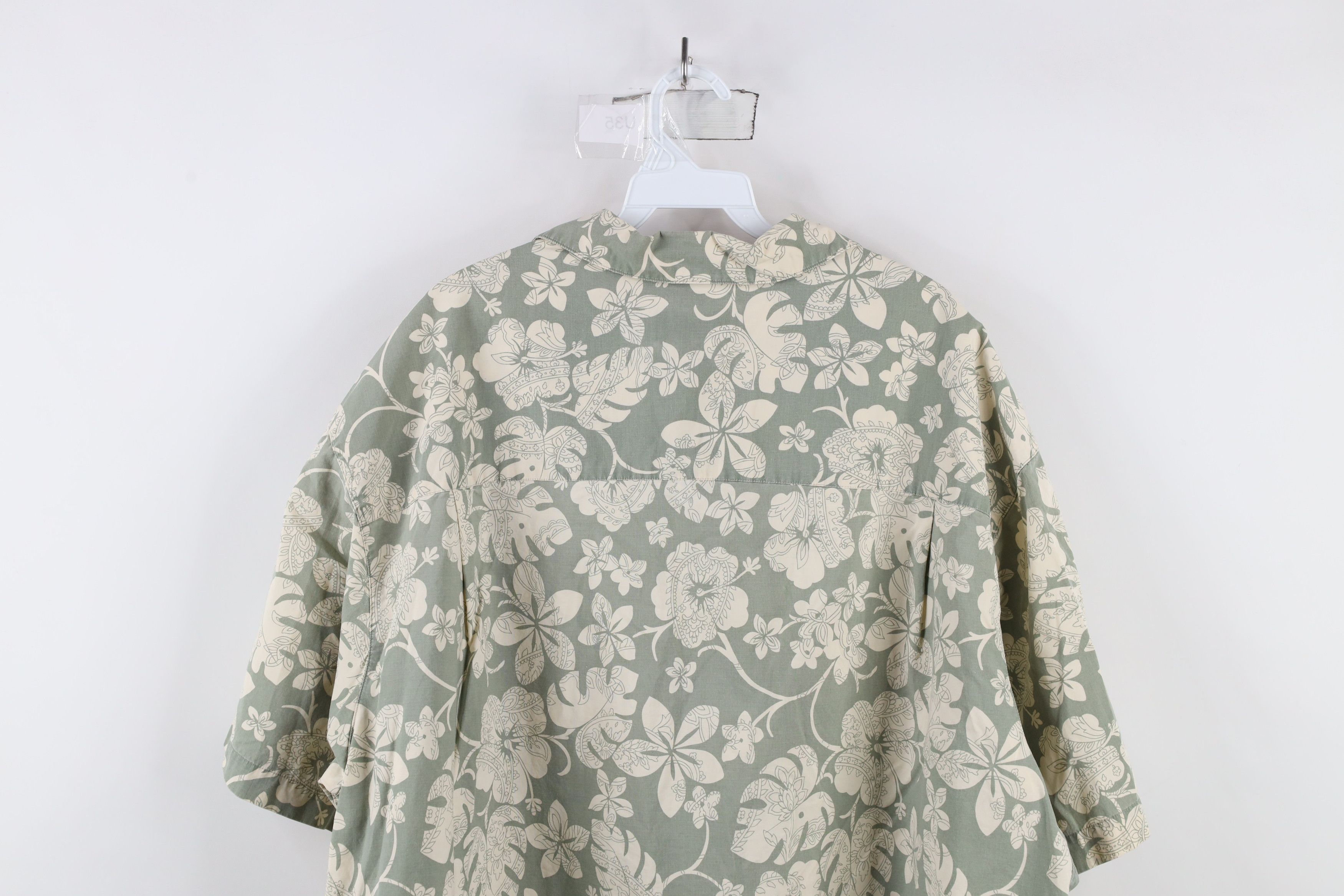 Polo Ralph Lauren Vintage 90s Chaps Ralph Lauren Collar Flower Button Shirt Size US XXL / EU 58 / 5 - 9 Thumbnail