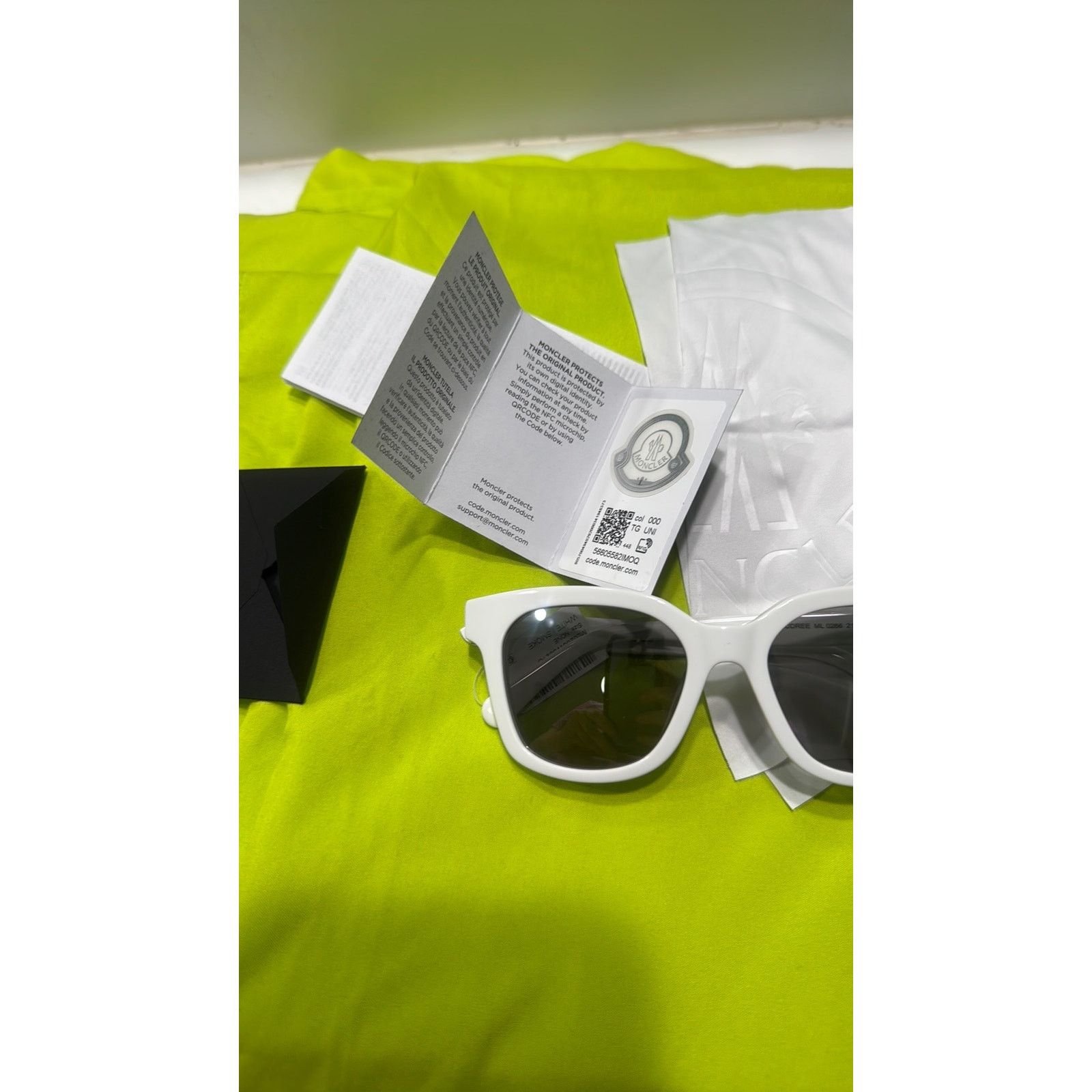 Moncler Moncler Audree 50mm Square Sunglasses White Size ONE SIZE - 13 Thumbnail