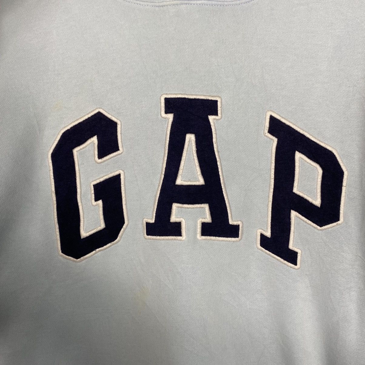 Japanese Brand 📌Baby Blue Gap Hoodie Pull Over Embroidery Size US L / EU 52-54 / 3 - 15 Thumbnail
