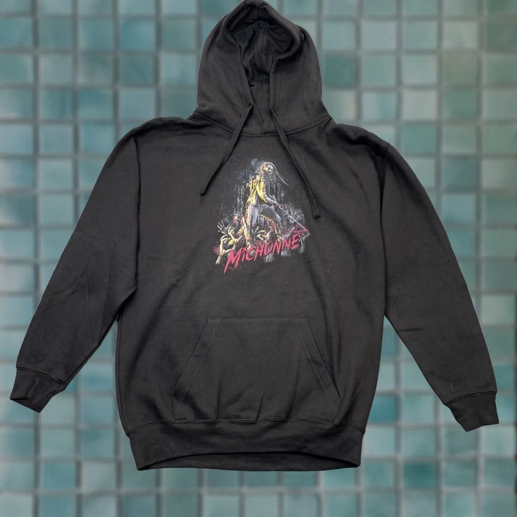 Vintage Supply Drop Hoodie Mens L Black The Walking Dead Men Michonne Pullover AMC Zombie Size US L / EU 52-54 / 3 - 1 Thumbnail