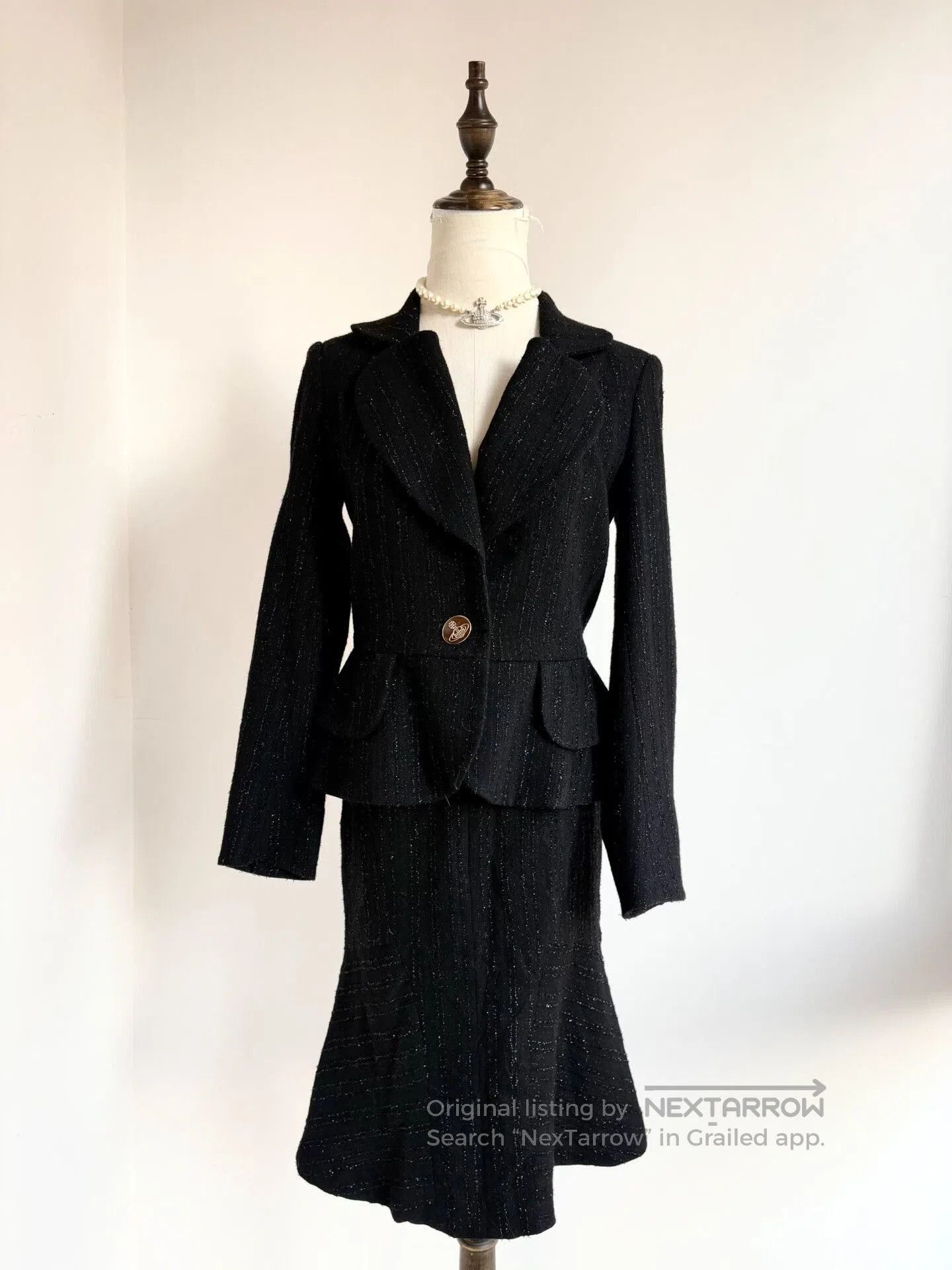 Vivienne Westwood Black Heart Suit Set.