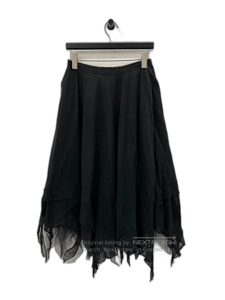 Marc Le Bihan Black Silk Skirt by Marc Le Bihan. Size US 34 / EU 50 - 1 Thumbnail