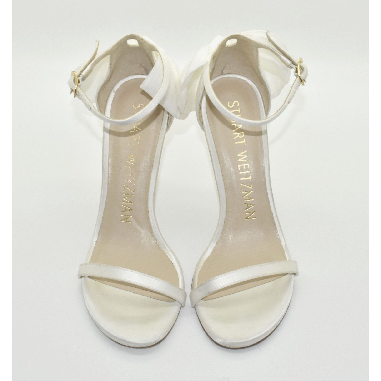 Stuart Weitzman STUART WEITZMAN Nudist Satin Ankle Strap Hi Heel Sandals 5 Size US 5 / IT 35 - 4 Thumbnail