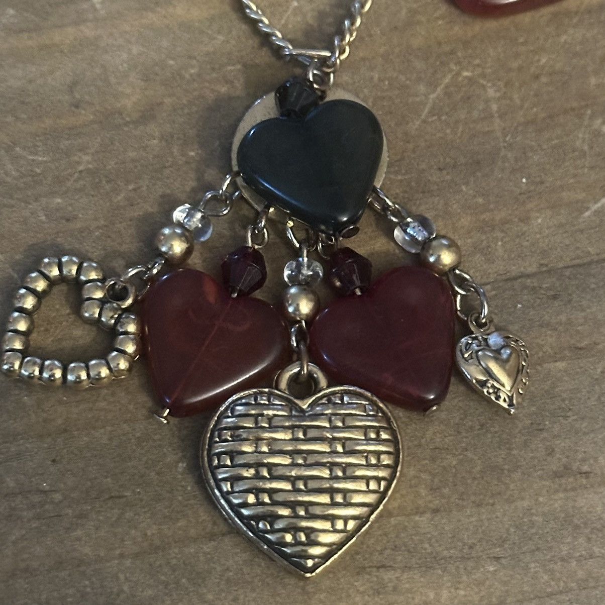 Vintage Vintage long cherubs and hearts charm necklace Size ONE SIZE - 7 Thumbnail