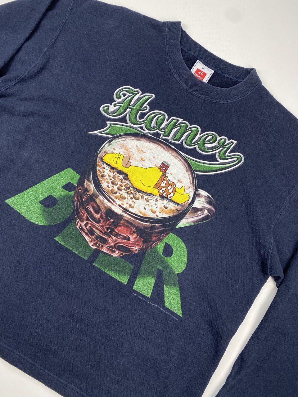 The Simpsons × Vintage Sweatshirt The Simpsons Homer Beer 1999 years size XL Size US XL / EU 56 / 4 - 2 Thumbnail
