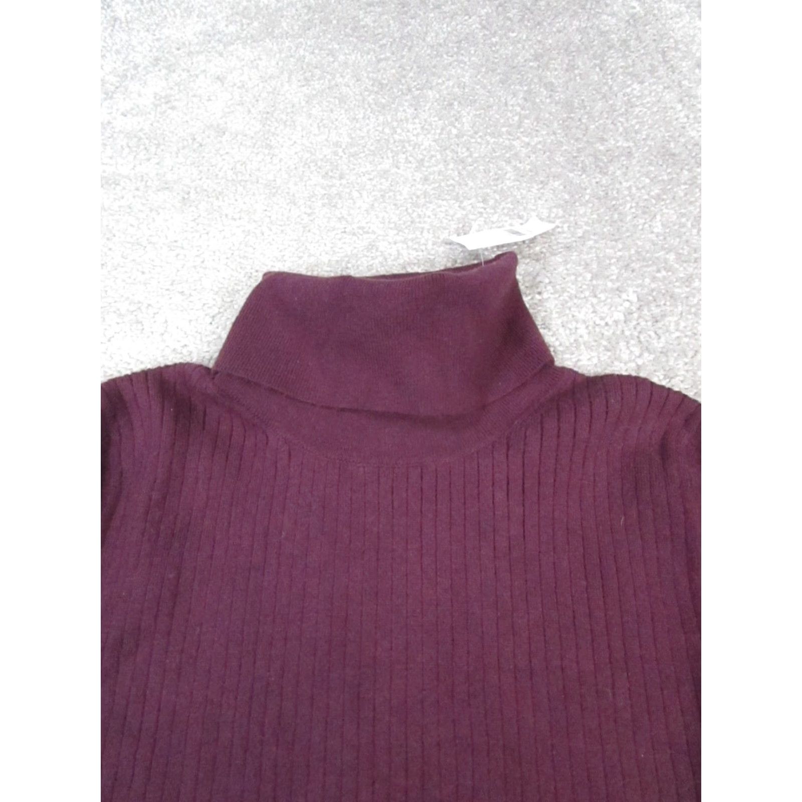 Ann Taylor Ann Taylor Sweater Womens Small Purple Blue White Knit Turtleneck New Size S / US 4 / IT 40 - 2 Thumbnail