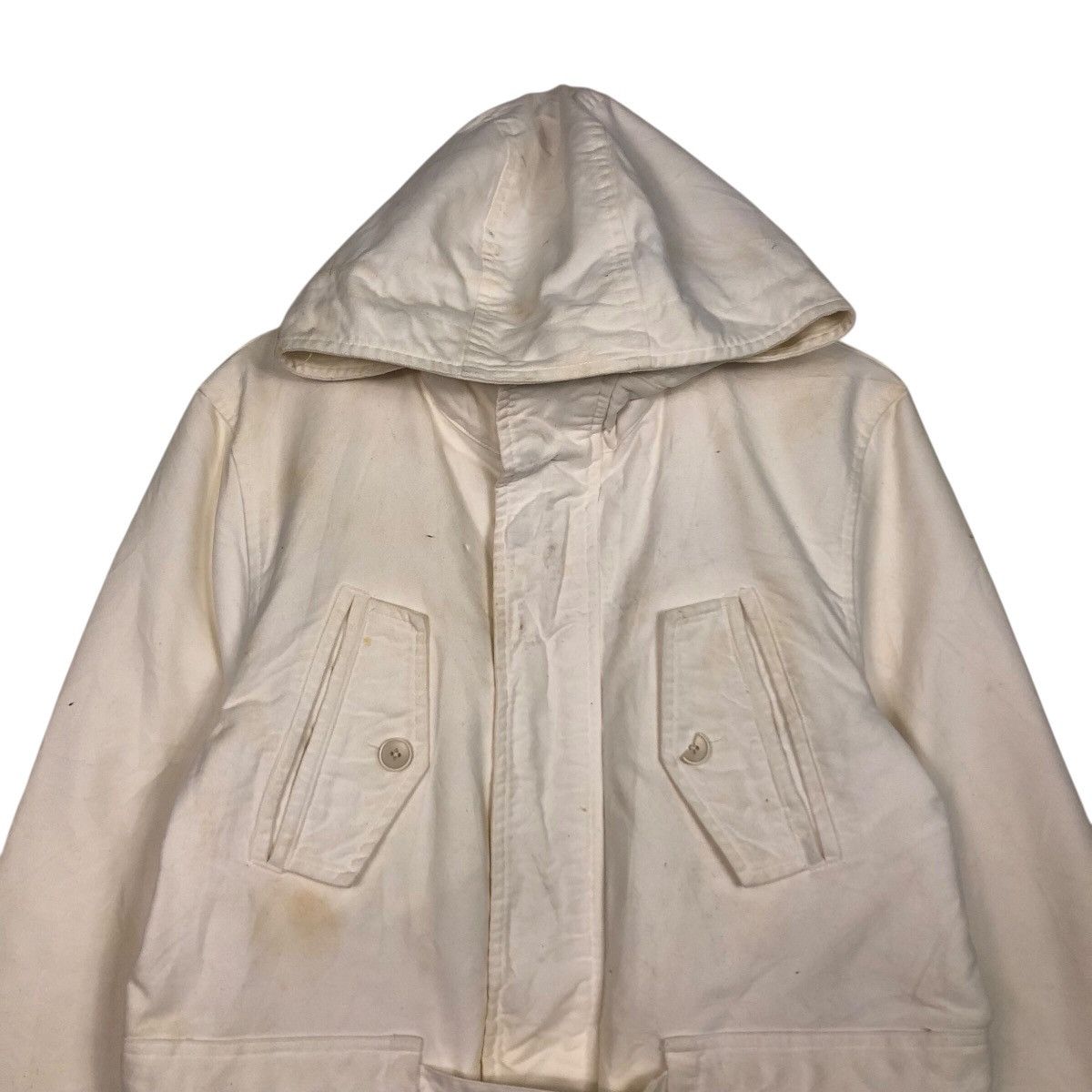 Japanese Brand 📌Vintage Biker Jacket Rich White Kenji Ito Comme Ca Size US L / EU 52-54 / 3 - 4 Thumbnail