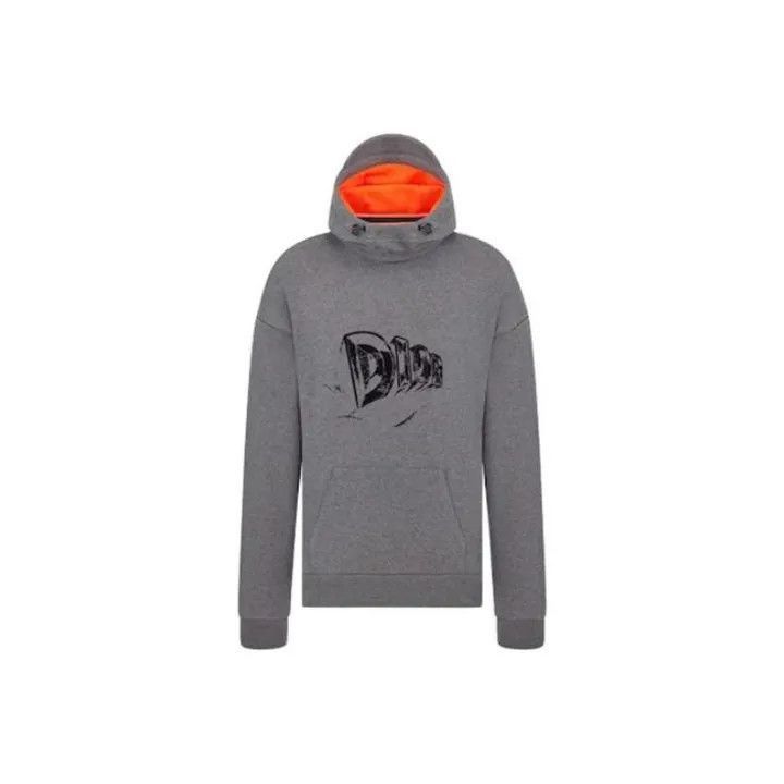 Dior Dior Dior Logo Printed Hoodie for Men 0079-2507 Size US M / EU 48-50 / 2 - 1 Thumbnail
