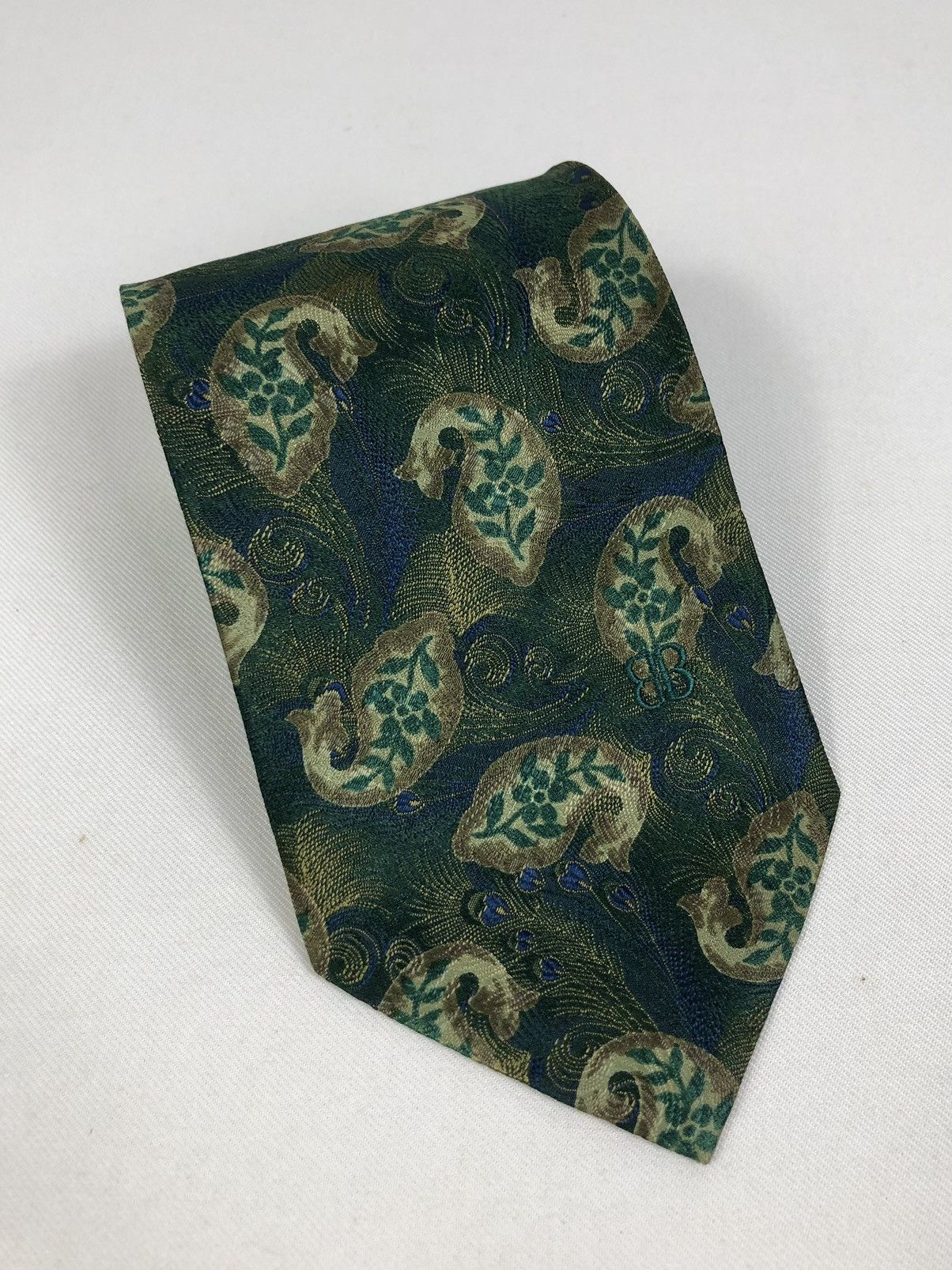 Balenciaga Rare Vintage Balenciaga Silk Tie Size ONE SIZE - 1 Thumbnail