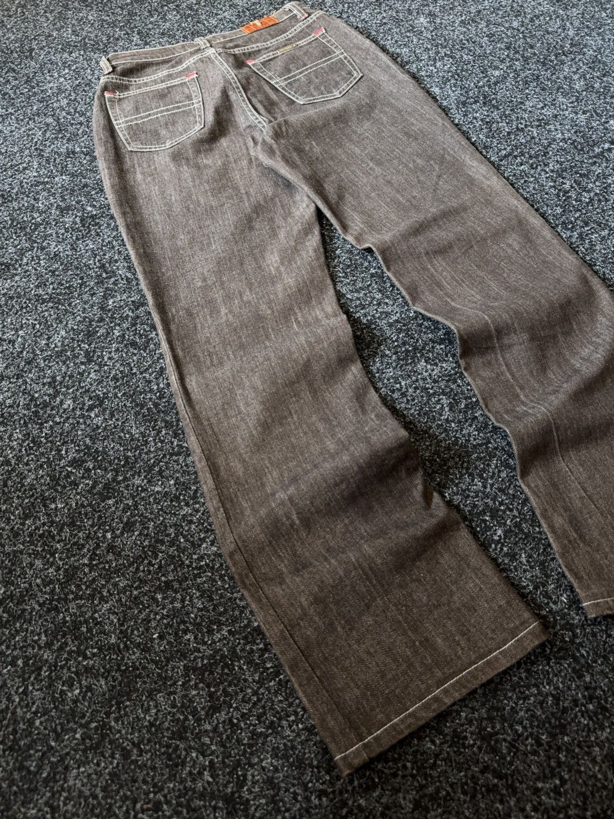 Trussardi Vintage 90s Retro Trussardi Jeans Brown Denim Bootcut Pants Size 27" / US 4 / IT 40 - 9 Thumbnail