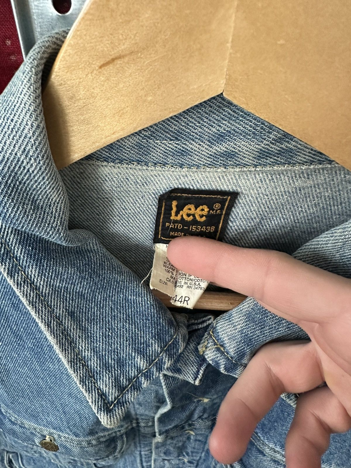 Lee 🚨Crazy Vintage 90s Lee Riders Blue Denim Trucker Jacket USA Size US S / EU 44-46 / 1 - 9 Thumbnail