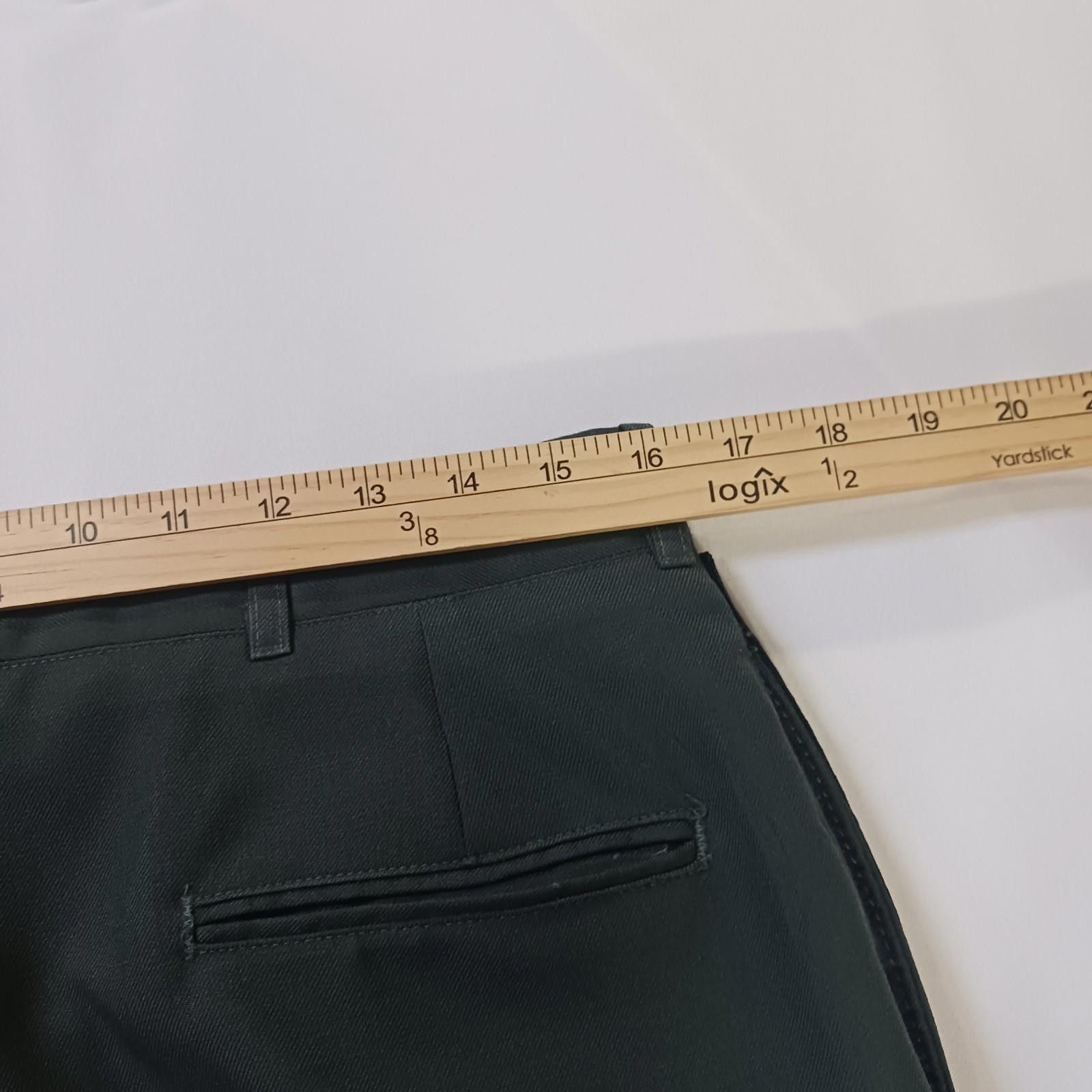 Designer Tennessee Apparel Men 34S Poly/Wool Serge Army Green Trouser Size ONE SIZE - 5 Thumbnail