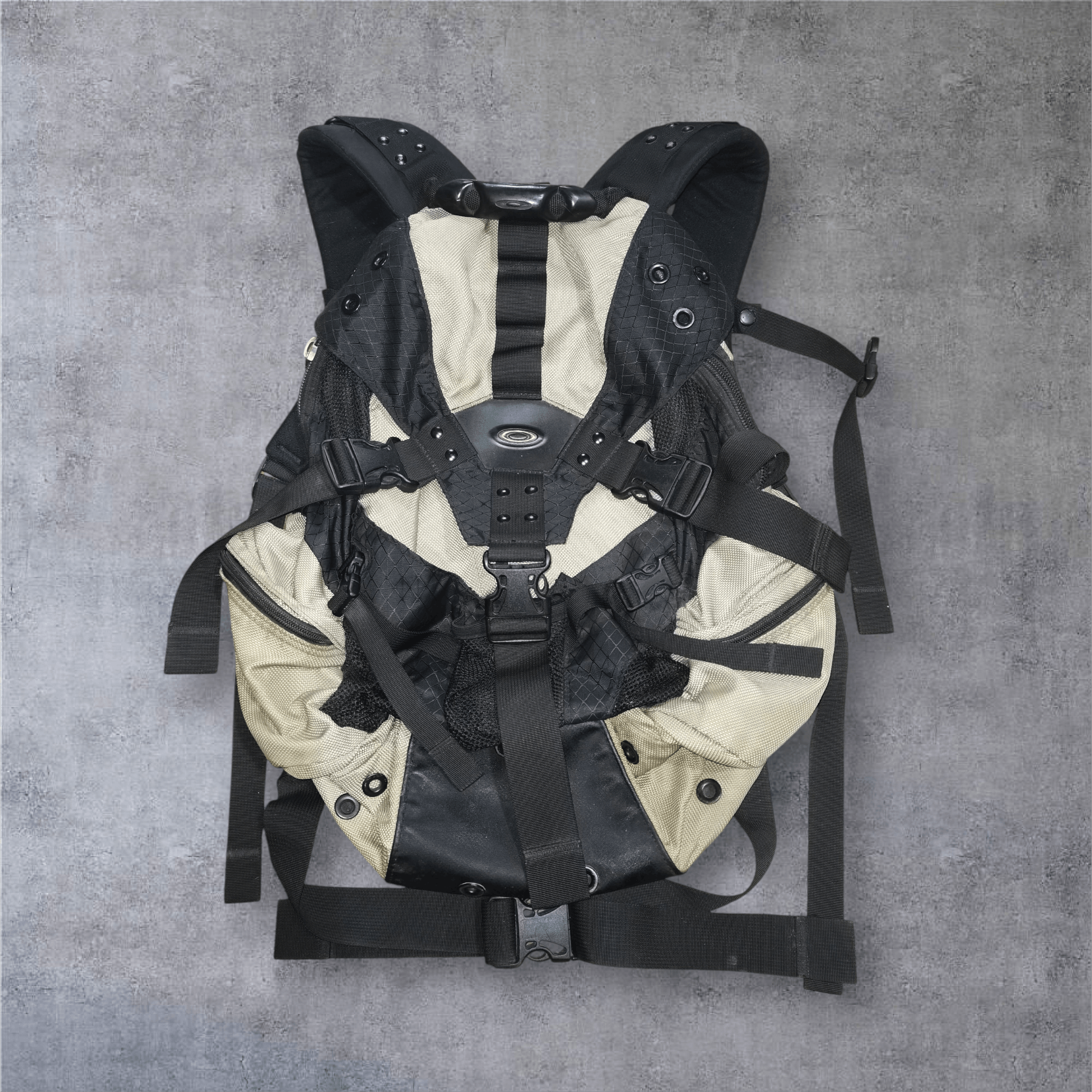 Oakley × Vintage Oakley Mini Icon Backpack 1.0 Black - Y2K Bag