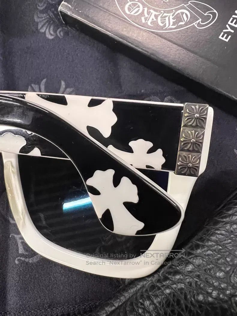 Chrome Hearts Chrome Hearts Cat-eye sunglasses with cross-shaped silver Size ONE SIZE - 3 Thumbnail