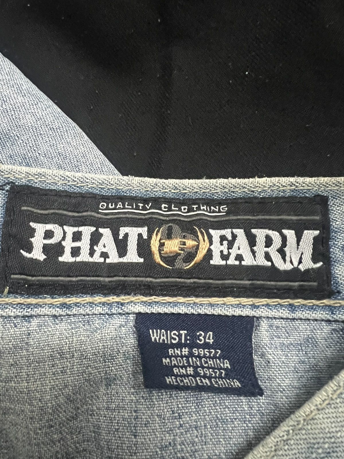 Phat Farm × Vintage PHAT FARM Vintage Cargo Carpenter Denim Size US 34 / EU 50 - 3 Thumbnail