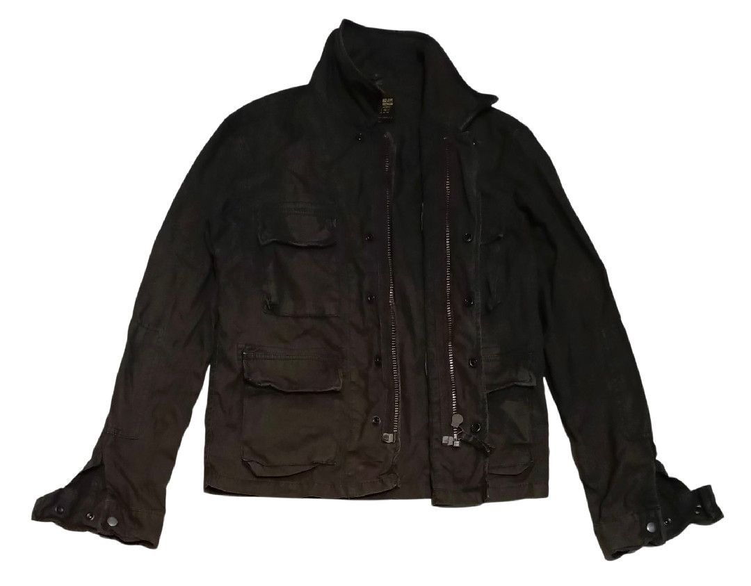 Beams Plus Vintage 🇯🇵Beams Army Cargo Cable Cropped Jacket Big Zipper Size US M / EU 48-50 / 2 - 3 Thumbnail