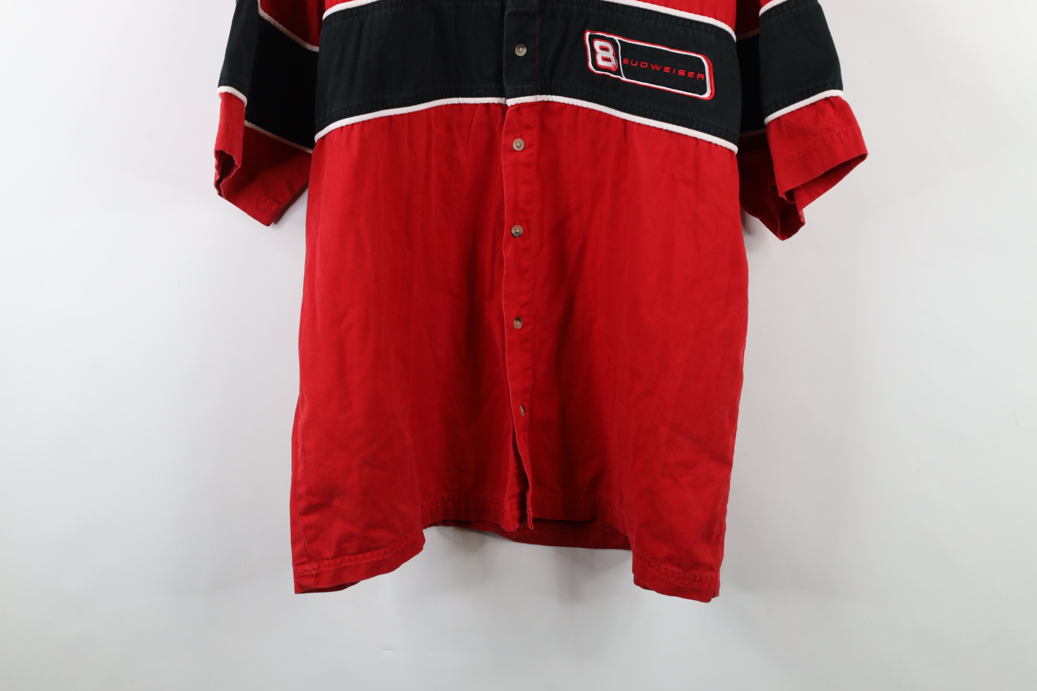 Vintage Vintage NASCAR Earnhardt Jr Pit Crew Mechanic Button Shirt Size US XL / EU 56 / 4 - 3 Thumbnail
