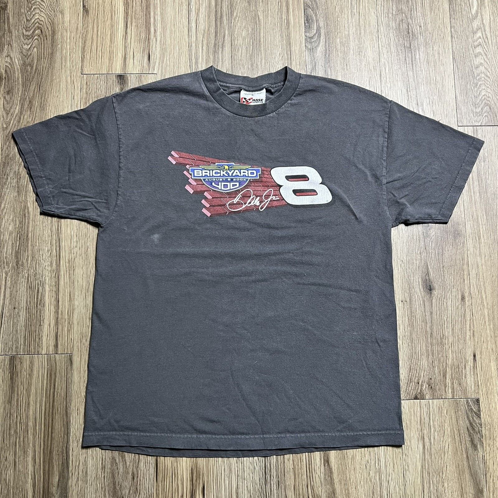 Chase Authentics Vintage 2004 Brickyard 400 Dale Earnhardt Jr T-shirt XL Size US XL / EU 56 / 4 - 1 Thumbnail