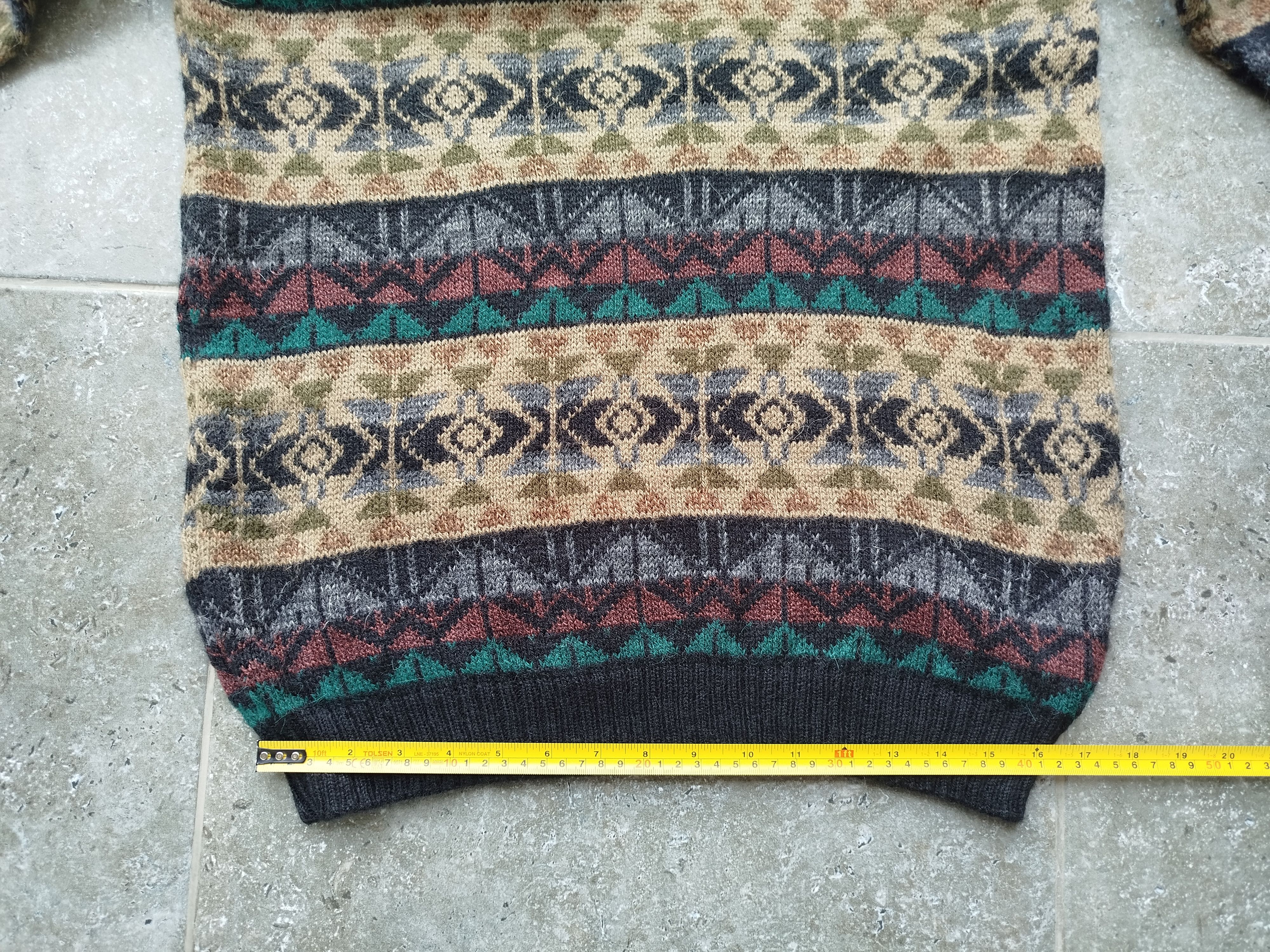 Vintage Peru Sweater Jumper Alpaca Knitted Crew Neck Ethnic Unisex Size US L / EU 52-54 / 3 - 11 Thumbnail