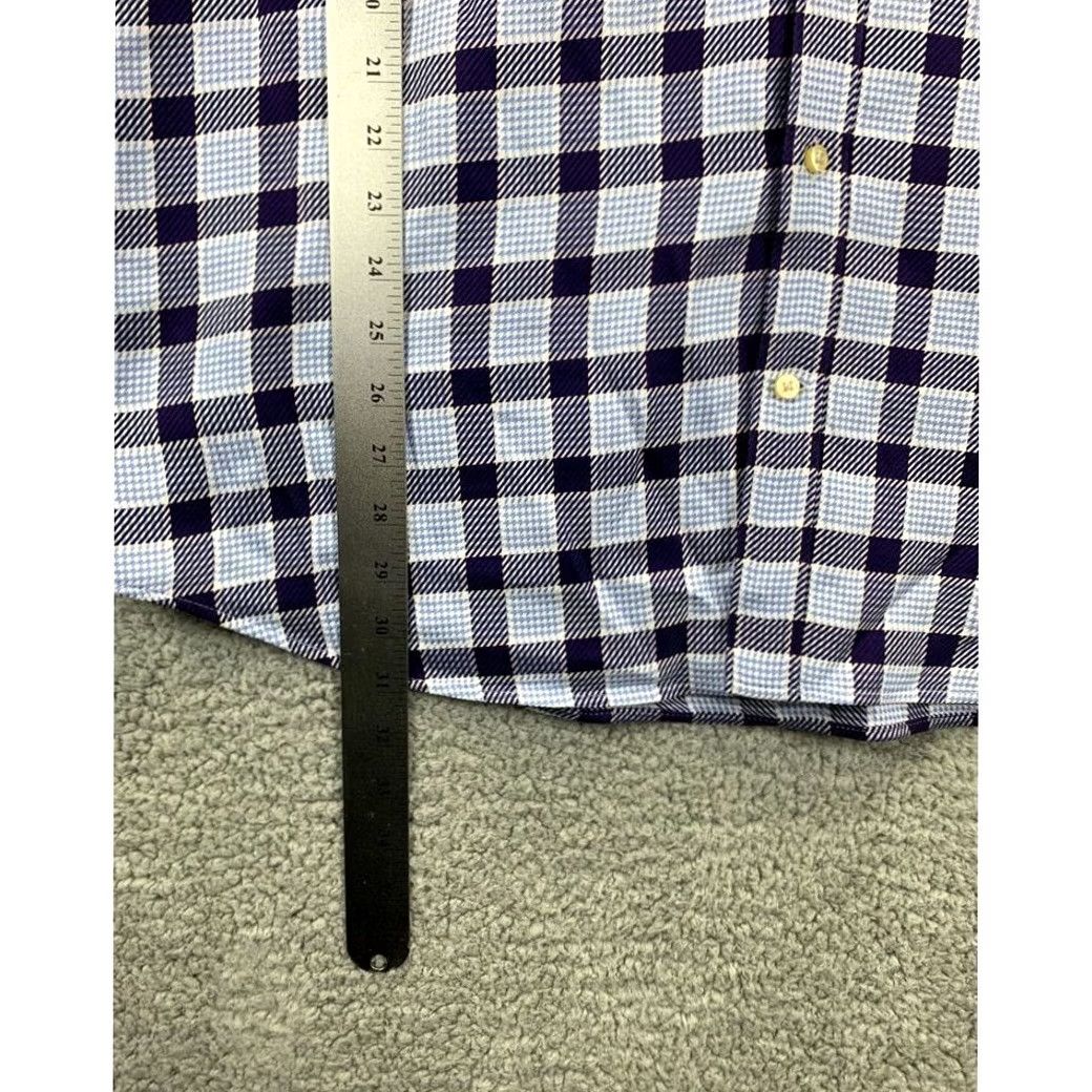 Peter Millar Peter Millar Shirt Mens Large Blue Plaid Button Down Long Sleeve Long Sleeve Size US L / EU 52-54 / 3 - 8 Thumbnail