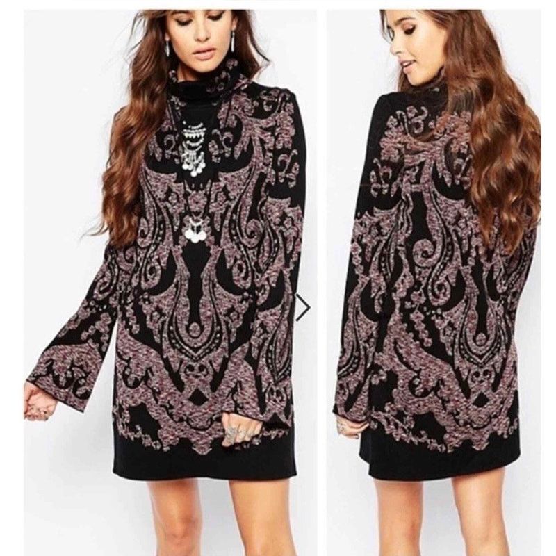 Free People Free People Modern Love Sweater Dress Mini Size S Dark Boho Size S / US 4 / IT 40 - 1 Thumbnail