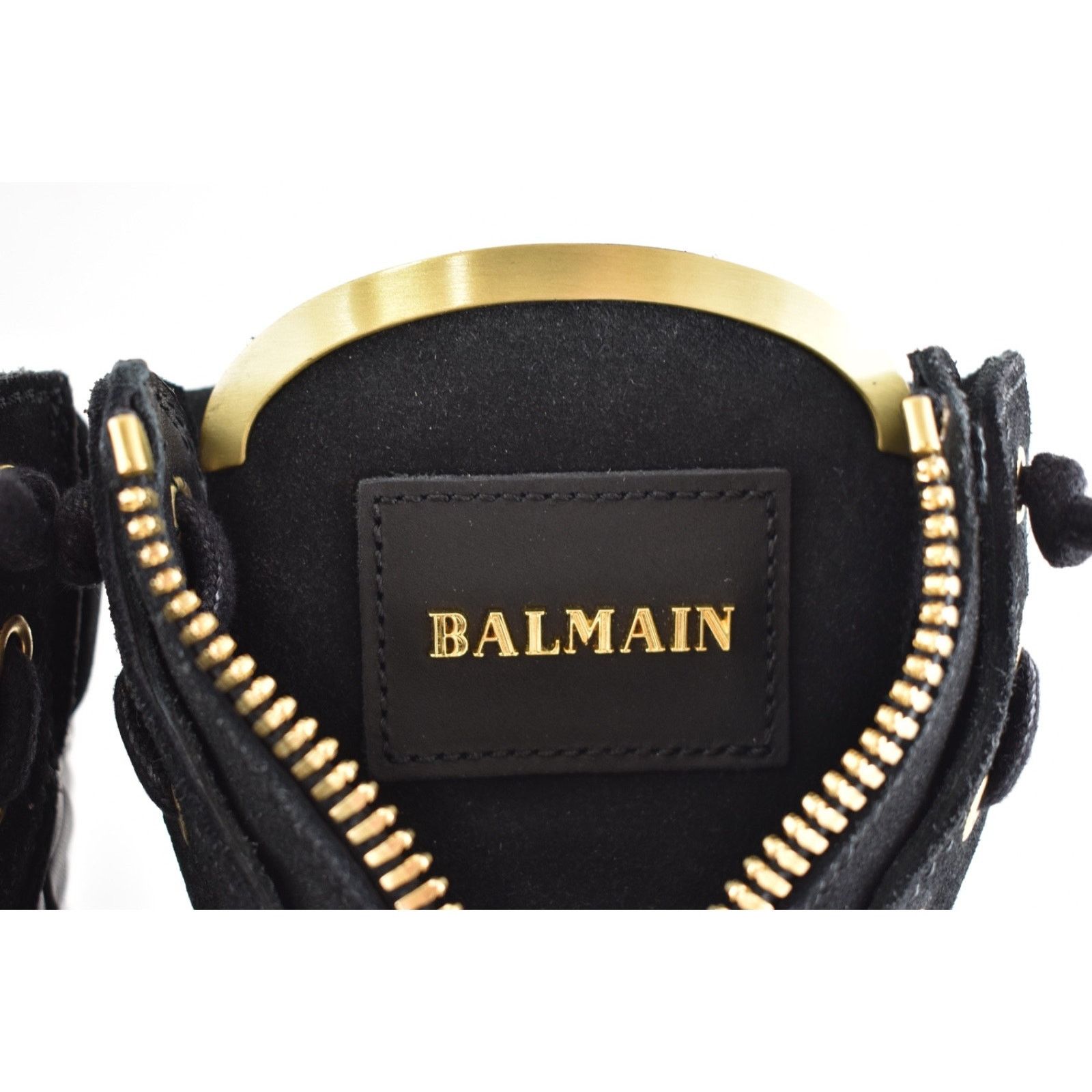 Balmain Balmain Taiga Ranger Leather Suede Gold Zipper Boots 36 Size US 6 / IT 36 - 8 Thumbnail