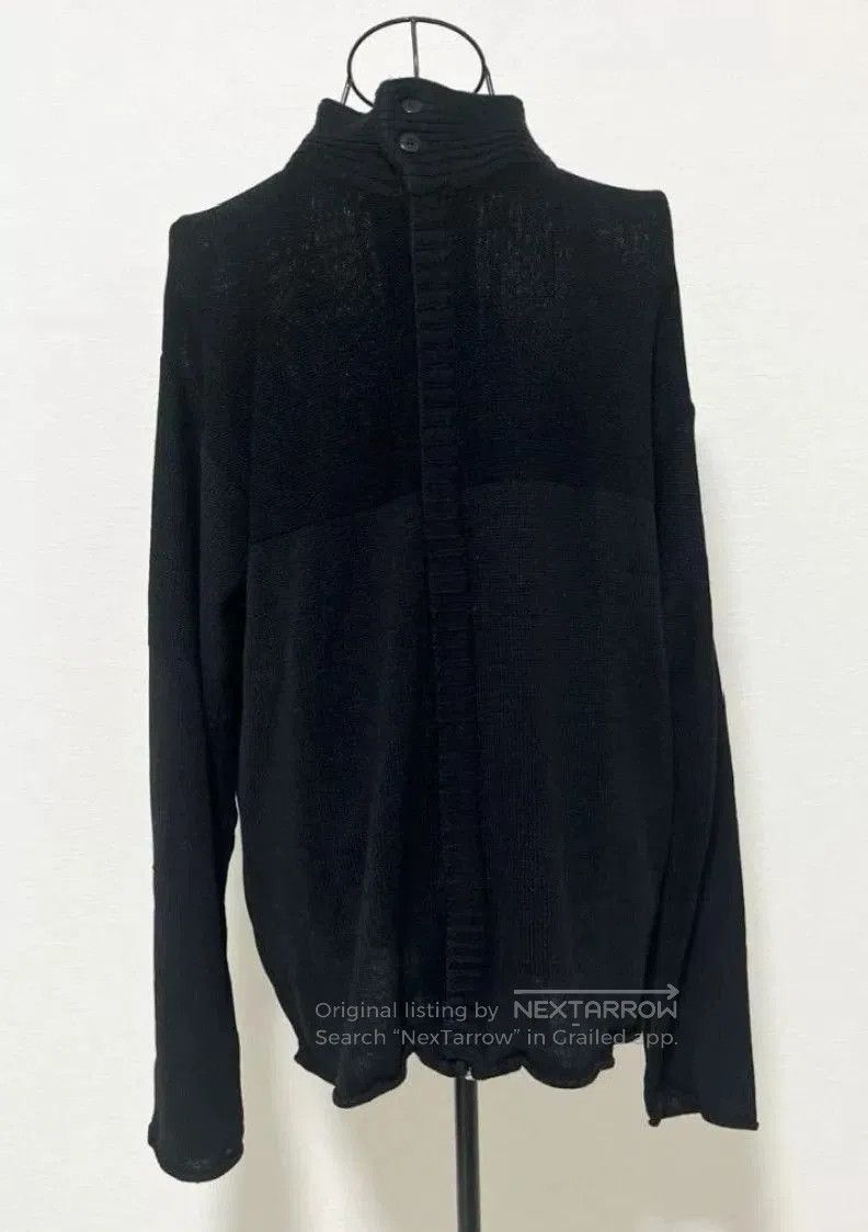 Yohji Yamamoto Y's Yohji Yamamoto Black Turtleneck Knit Cardigan. Size US XXS / EU 40 - 1 Thumbnail