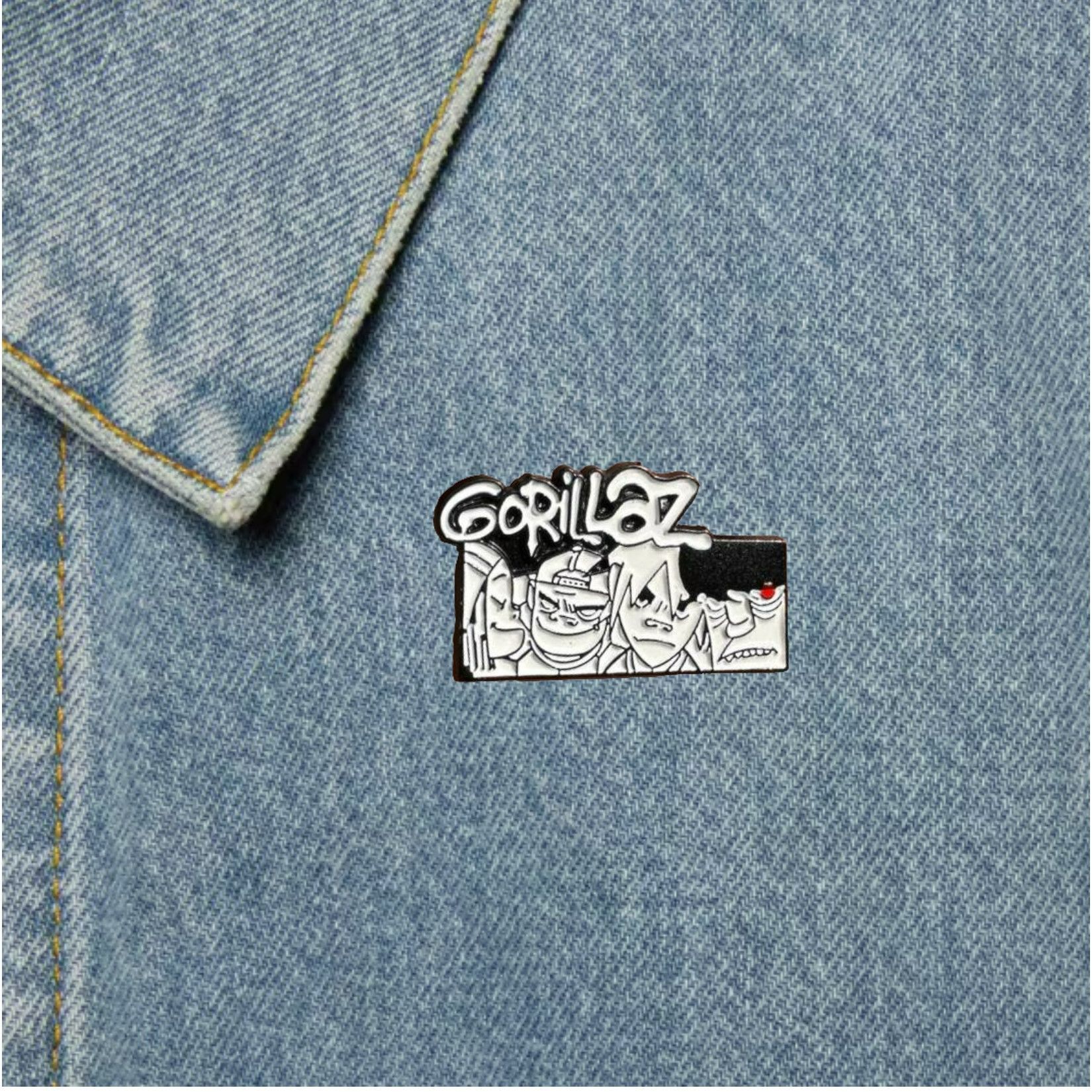 Other 🤩Gorillaz Enamel Pin 2D Cartoon character Rock Band Brooch Size ONE SIZE - 1 Thumbnail