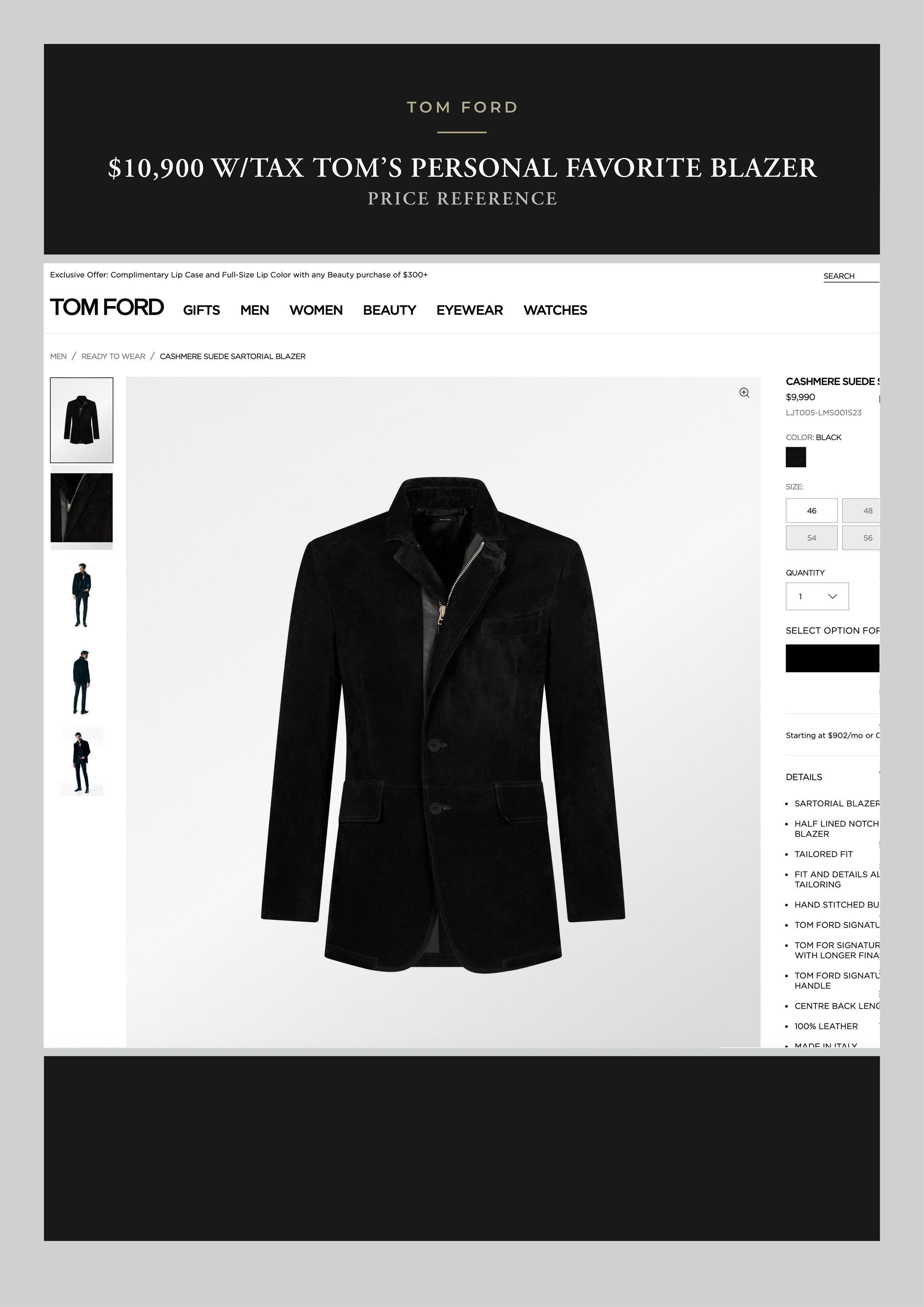 Tom Ford A Menswear Grail $10-$14K Rare Coveted Suede Leather Jacket Size US M / EU 48-50 / 2 - 7 Thumbnail