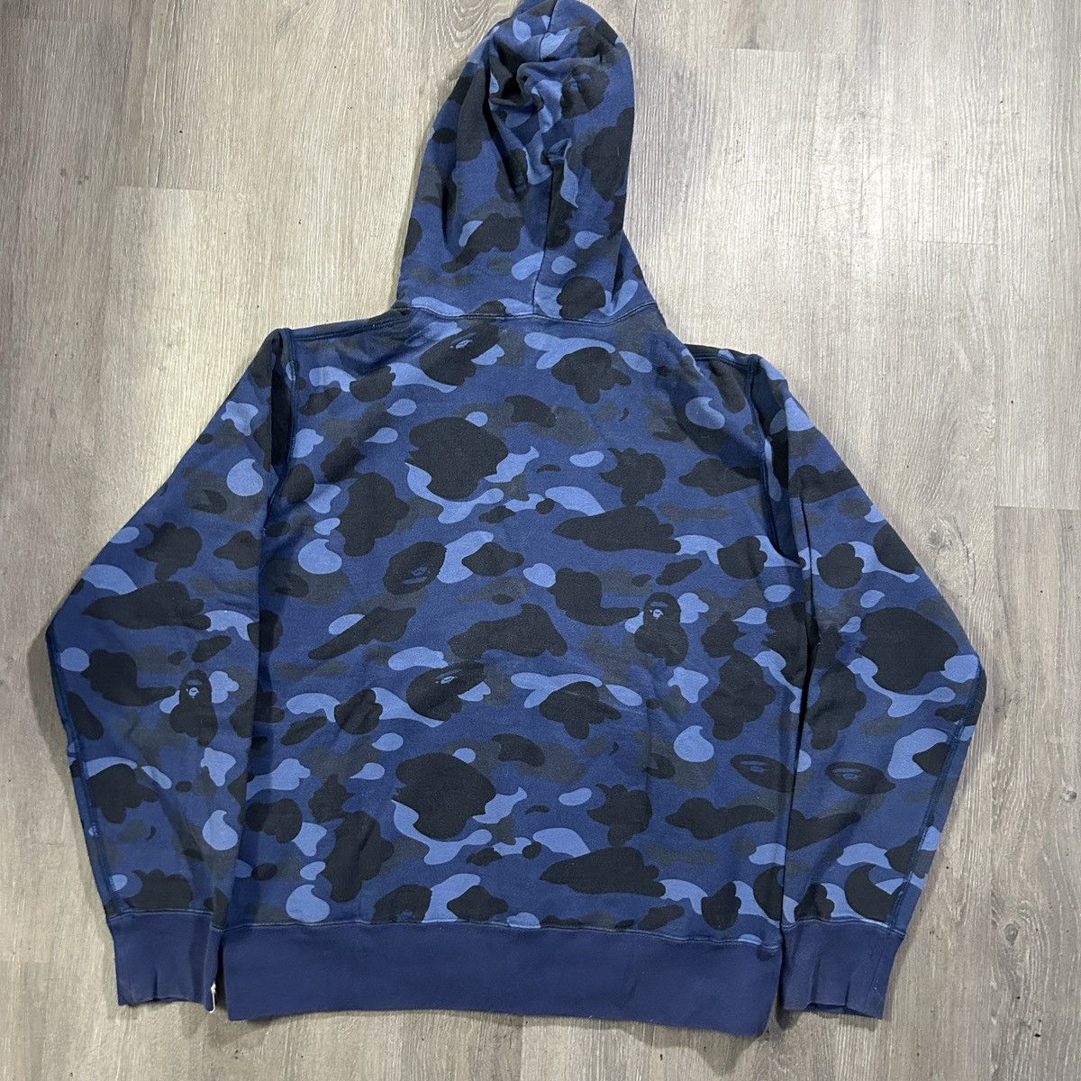 Bape BAPE Blue Camo Full Zip Hoodie Size US XL / EU 56 / 4 - 3 Thumbnail