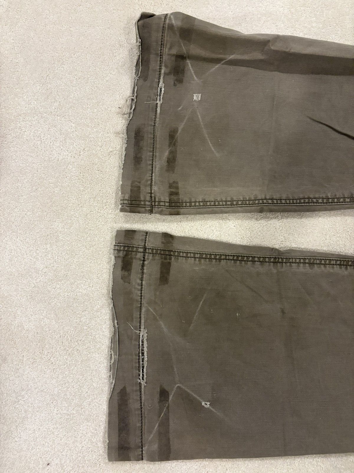 Japanese Brand Distressed Wide Leg Jeans Grey Size US 29 - 6 Thumbnail