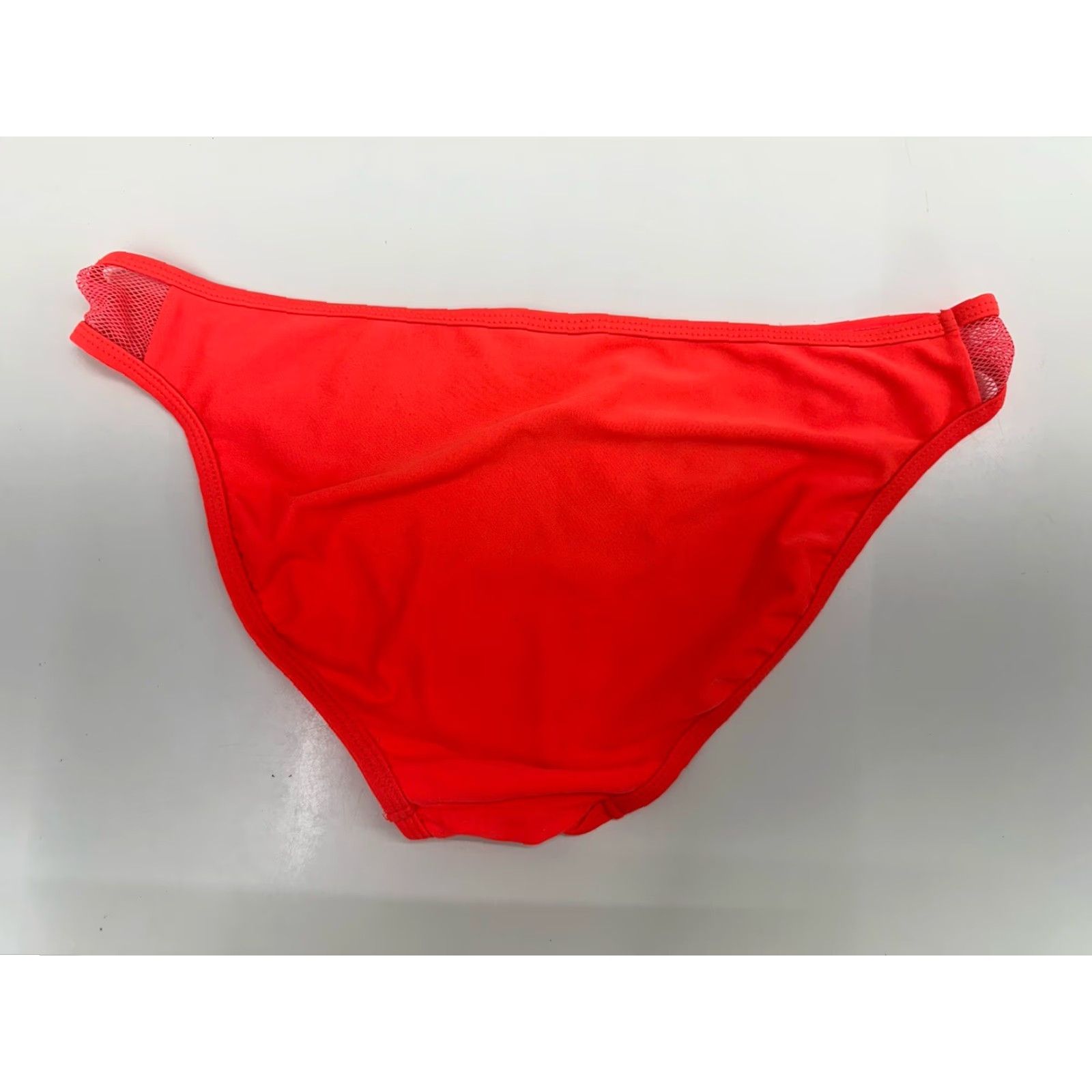 Vintage Xhilaration Womens Bikini Bottoms Size L Neon Orange Swimsuit Bottoms Solid Beach Neon 80s Size 36" / US 14 / IT 50 - 6 Thumbnail