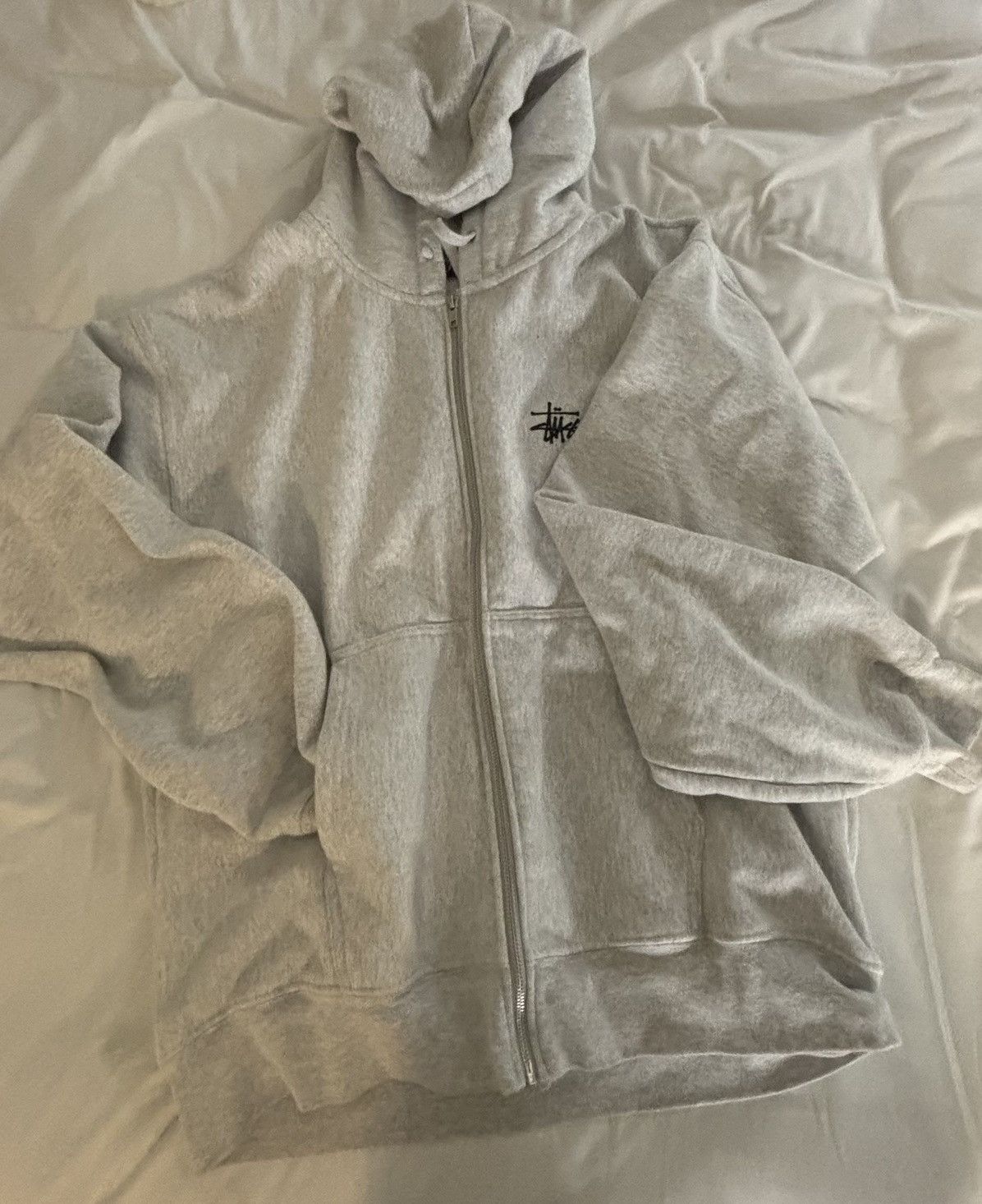 Stussy basic stüssy zip up hoodie XL | Grailed