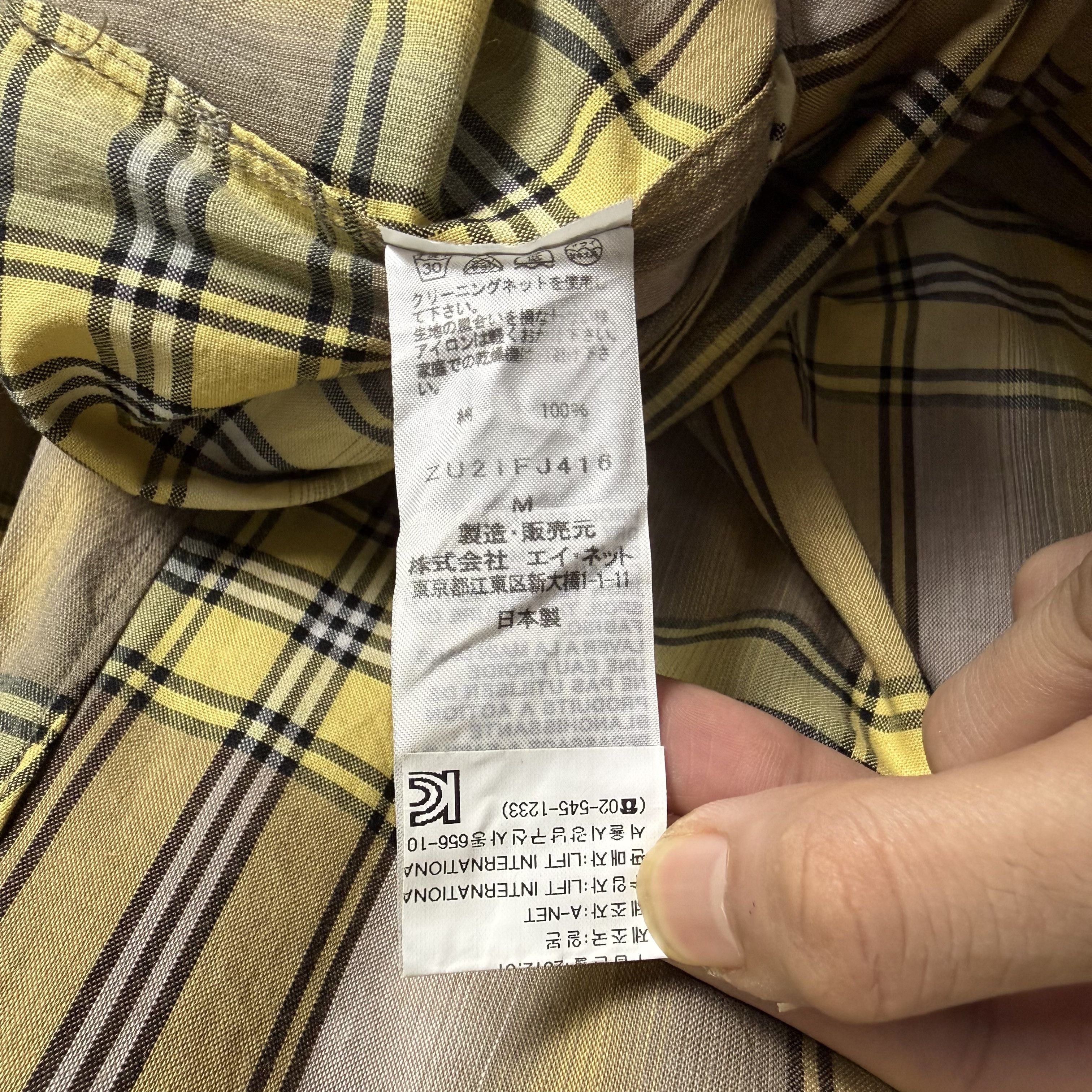 Zucca Zucca Japan Oversized Plaid Longline Shirt Size US M / EU 48-50 / 2 - 8 Thumbnail