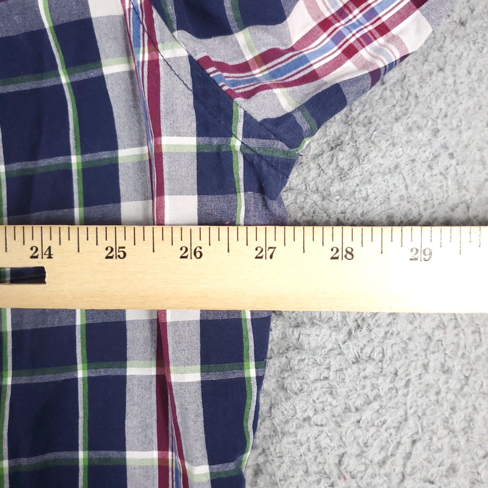 Nautica Nautica Shirt Mens 2XL Button-Down Plaid Long Sleeve Purple Blue Size US XXL / EU 58 / 5 - 6 Thumbnail