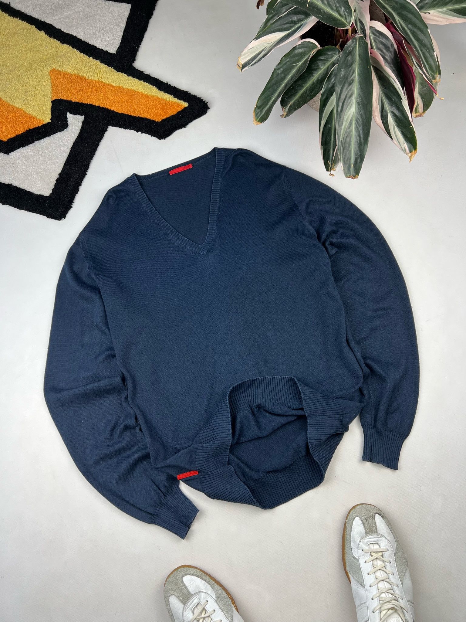 Prada Prada Milano crew wool Sweater / Jumper v neck Size US L / EU 52-54 / 3 - 5 Thumbnail