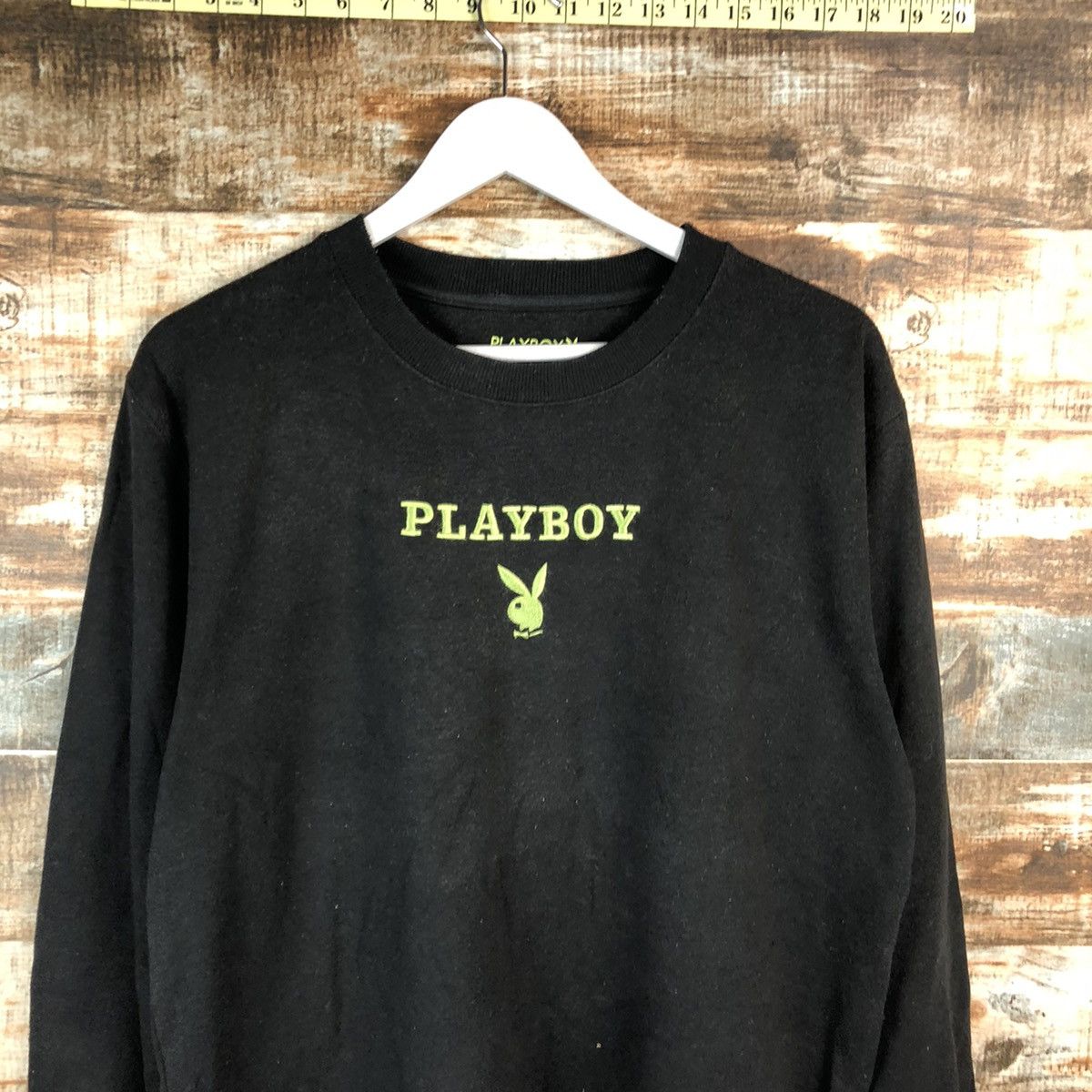 Playboy × Vintage Playboy Bunny Black Sweatshirt #A1532 Size US M / EU 48-50 / 2 - 5 Thumbnail