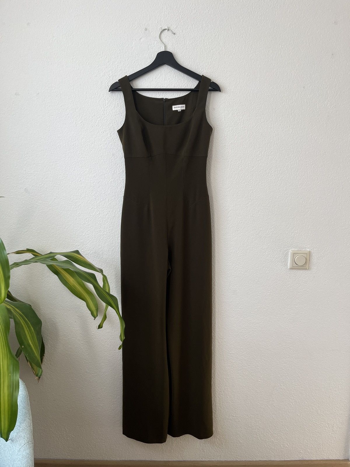 Designer × Mugler × Thierry Mugler Thierry Mugler vintage khaki jumpsuit S/M 38 Size 27" / US 4 / IT 40 - 3 Thumbnail