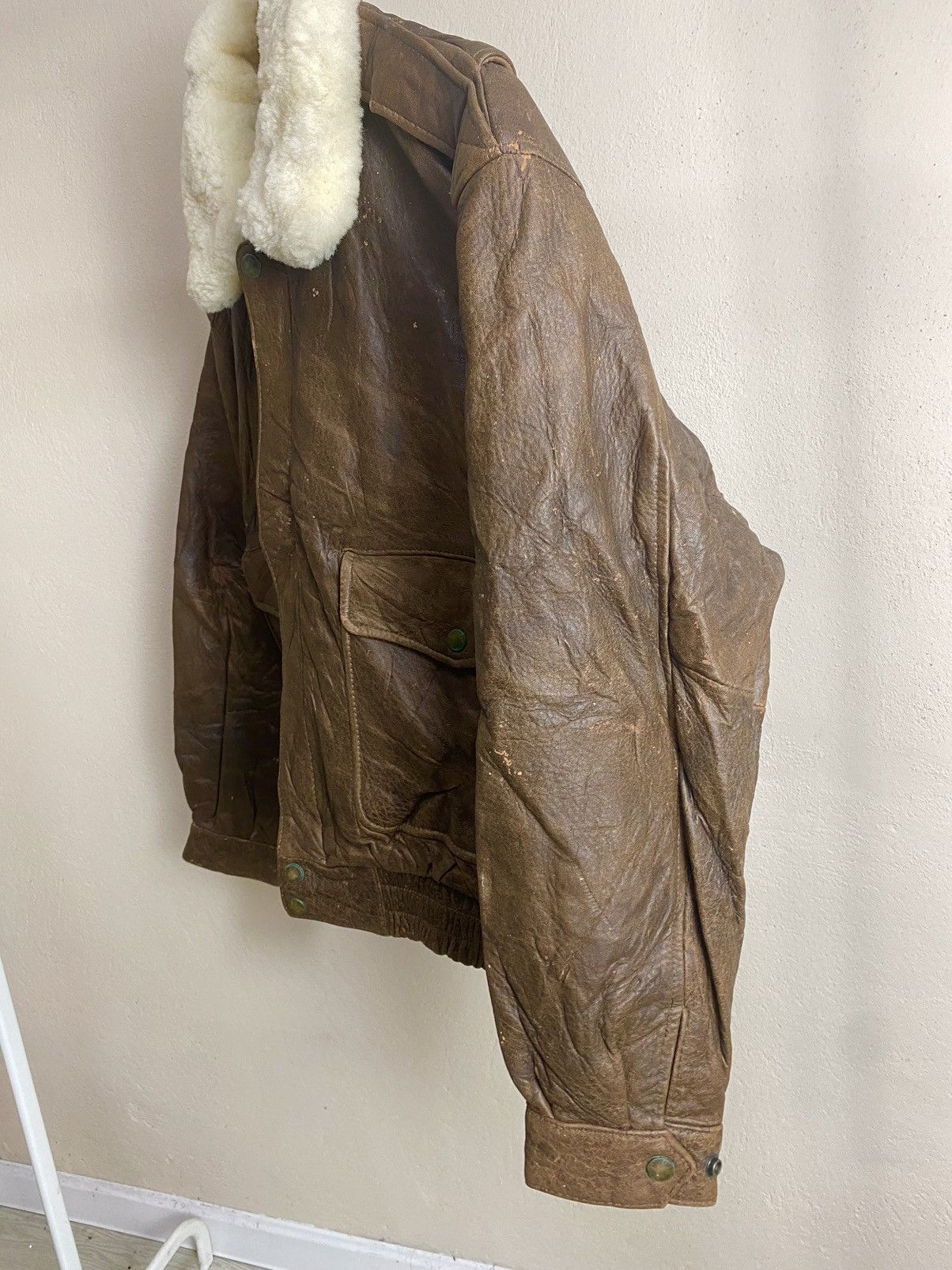 Japanese Brand × Vintage Vintage Motorcycle Leather Jacket Sherpa Size US M / EU 48-50 / 2 - 4 Thumbnail