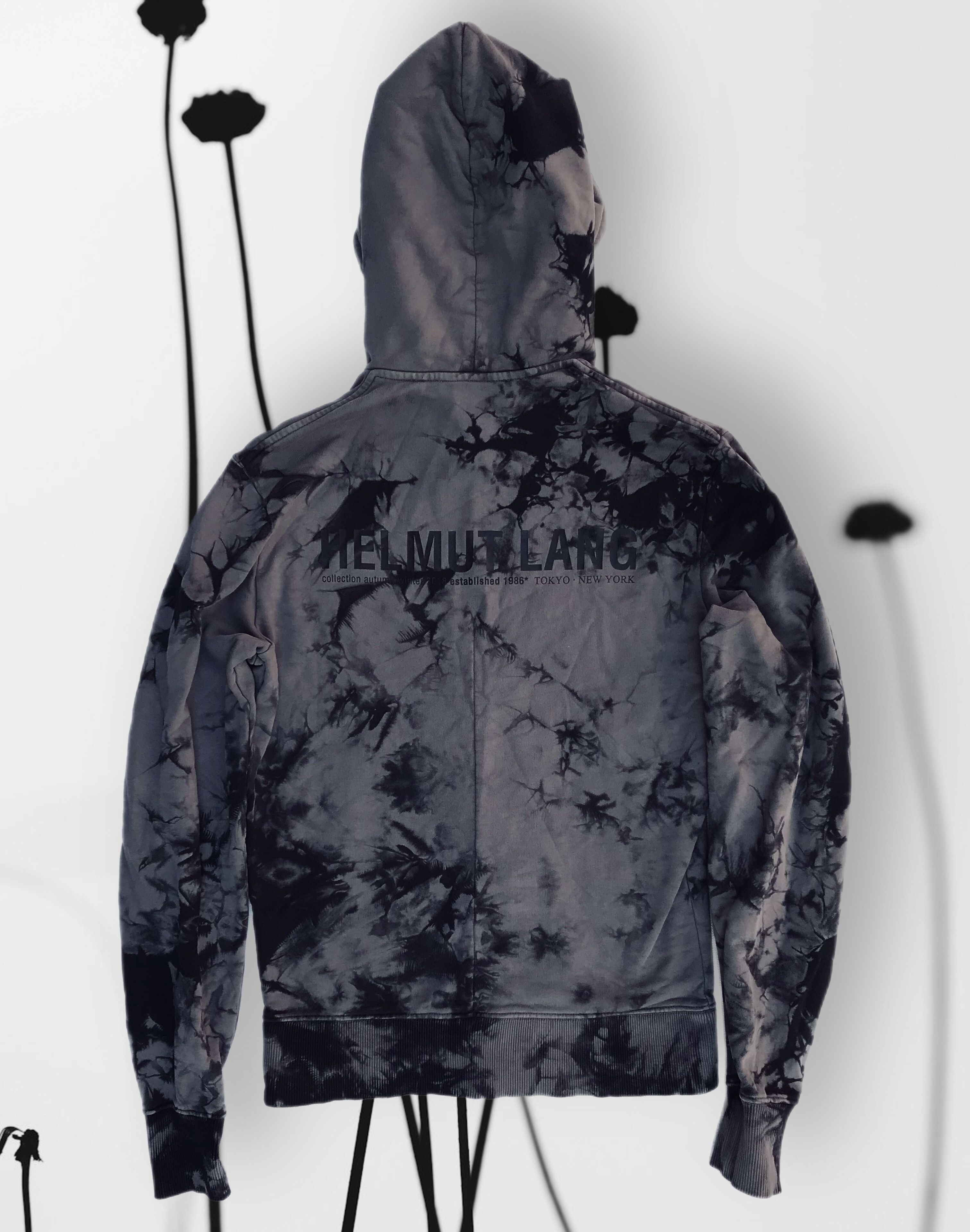 Helmut Lang Helmut Lang Tie Dye Logo Hoodie Sweatshirt Pullover Men’s Size US S / EU 44-46 / 1 - 5 Thumbnail