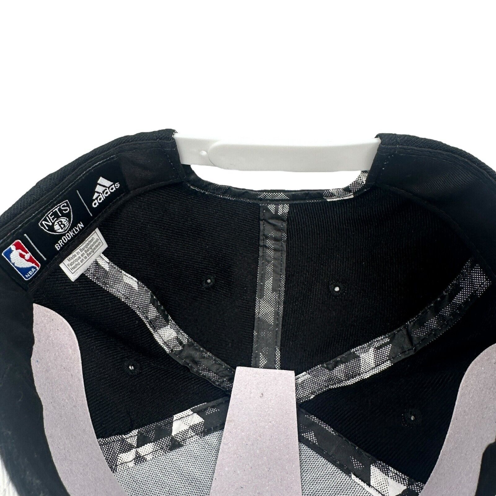 Adidas Adidas Brooklyn Nets Snapback Hat Black Gray Geometric New Size ONE SIZE - 6 Thumbnail