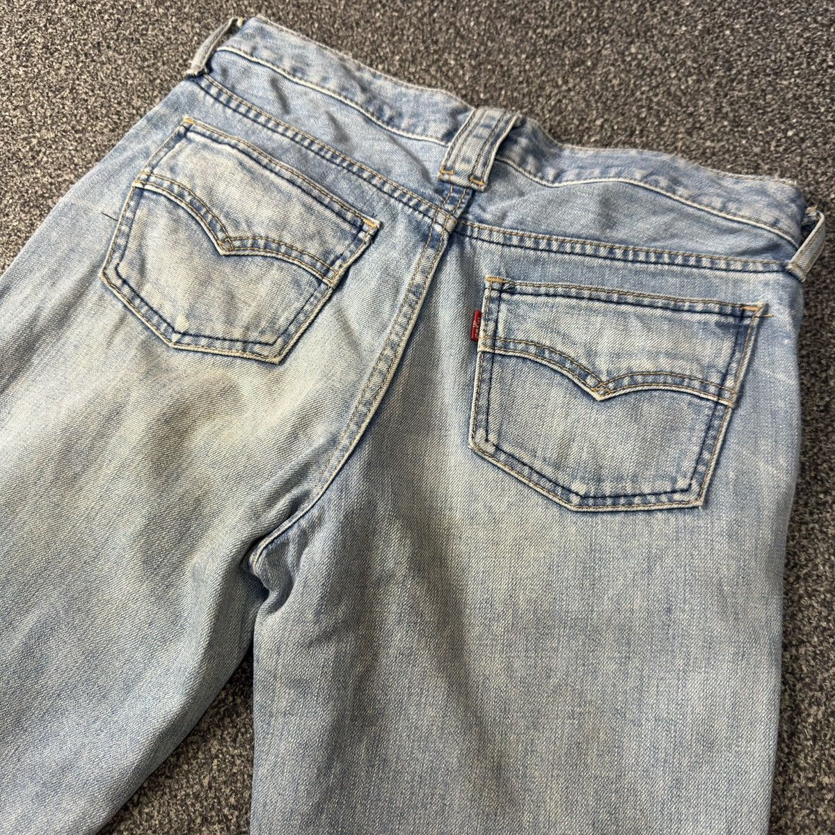 Beauty Beast 🔥🇯🇵 Flared Sick Vintage Y2K Levis 553 Ripped Jeans W31 Size US 31 - 8 Thumbnail